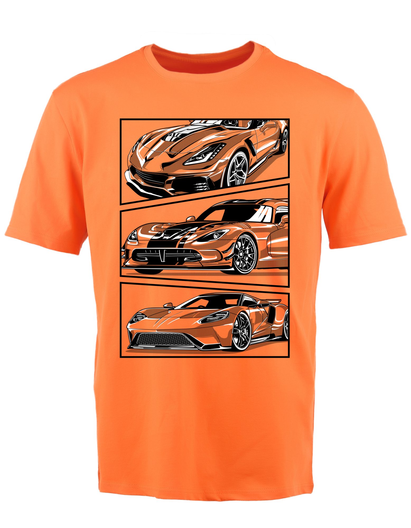 Custom Printed Shirts: Triple Cars