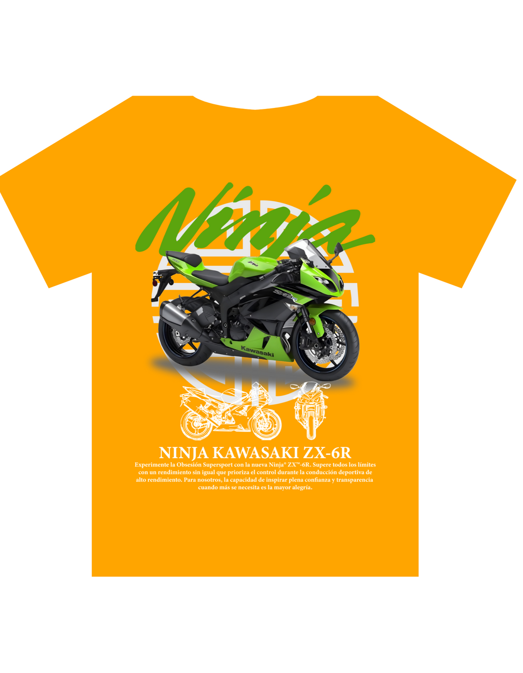 Custom Printed Shirts: Ninja Kawasaki