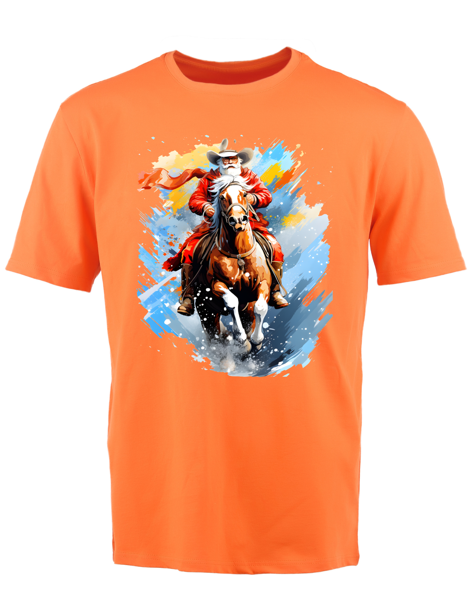 Custom Printed Shirt: Horse Riding Christmas Father 2