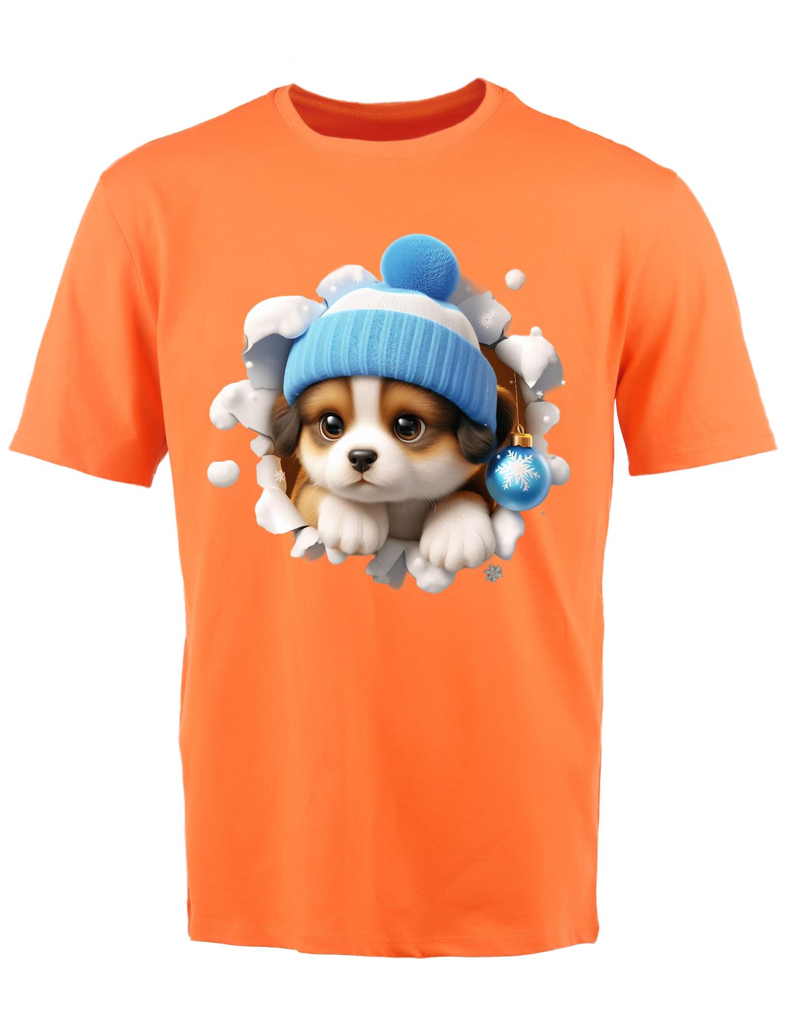 Custom Printed Shirt: Christmas Puppy 2