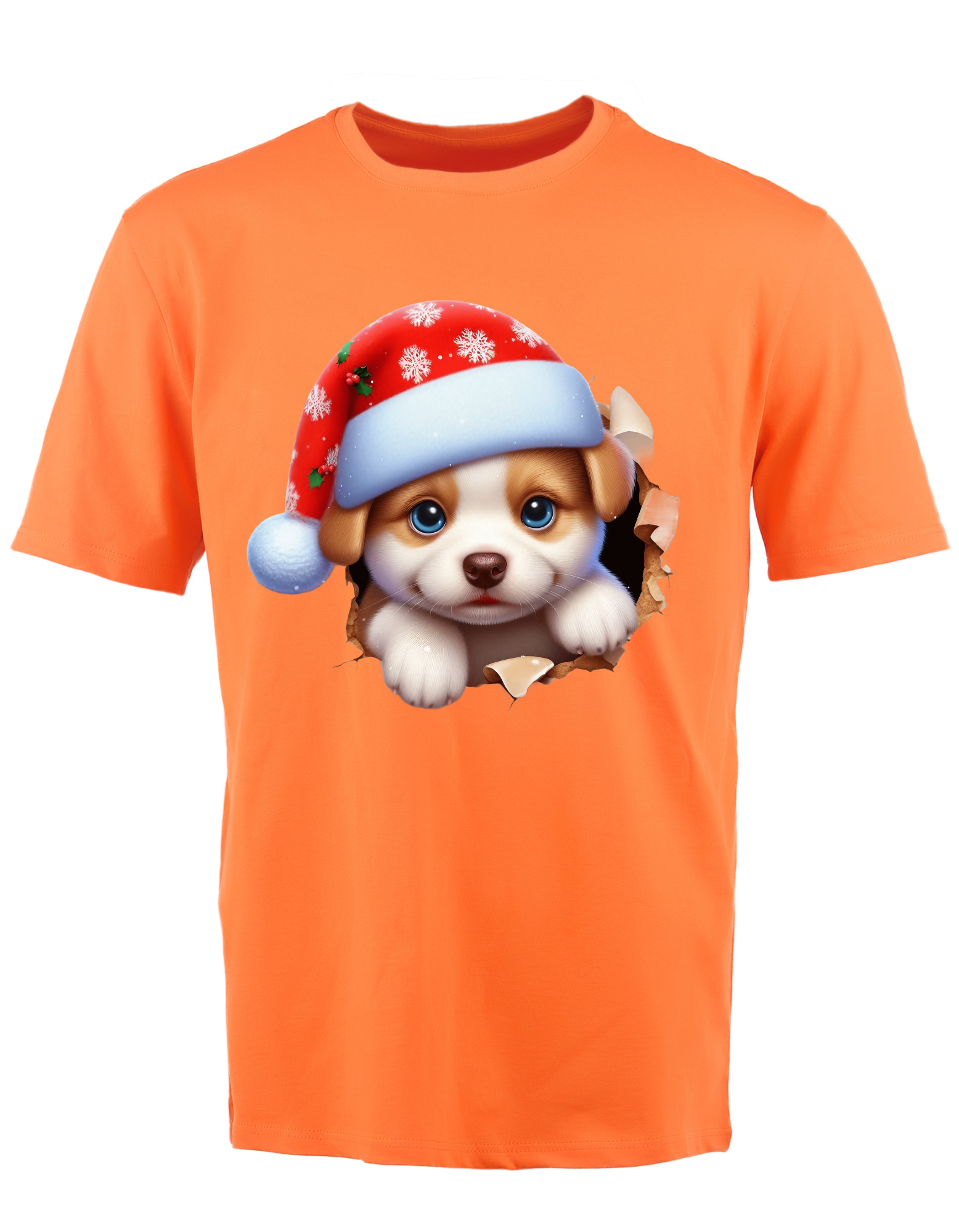 Custom Printed Shirt: Christmas Puppy