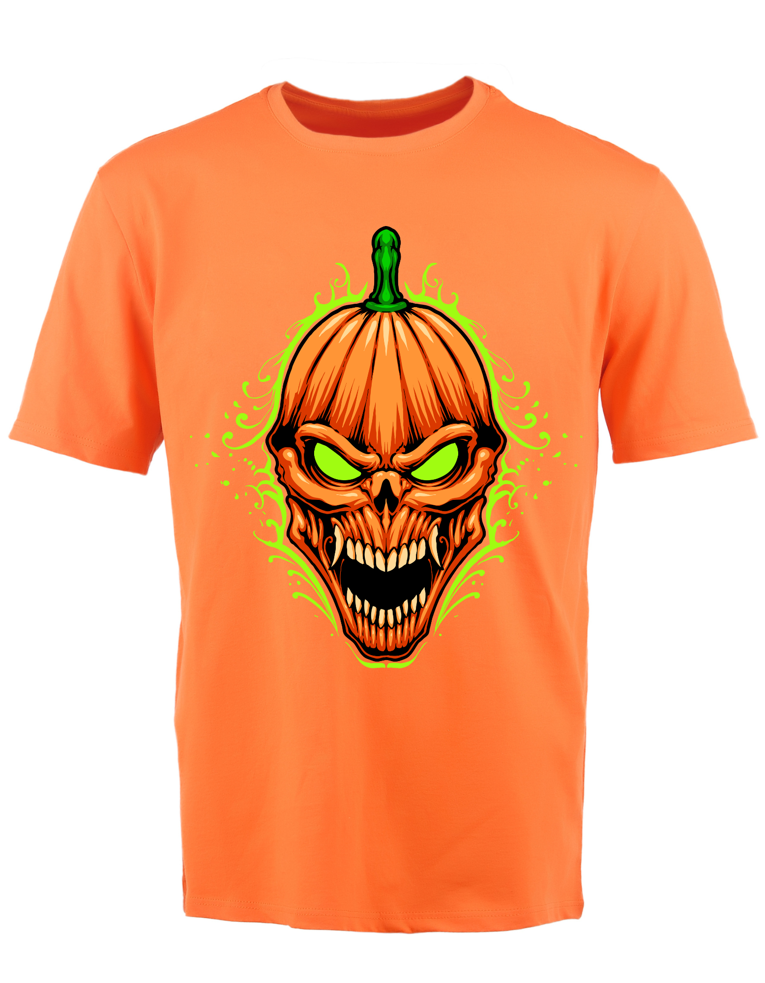 Custom Printed Shirts: Halloween Haunted Pumpkin