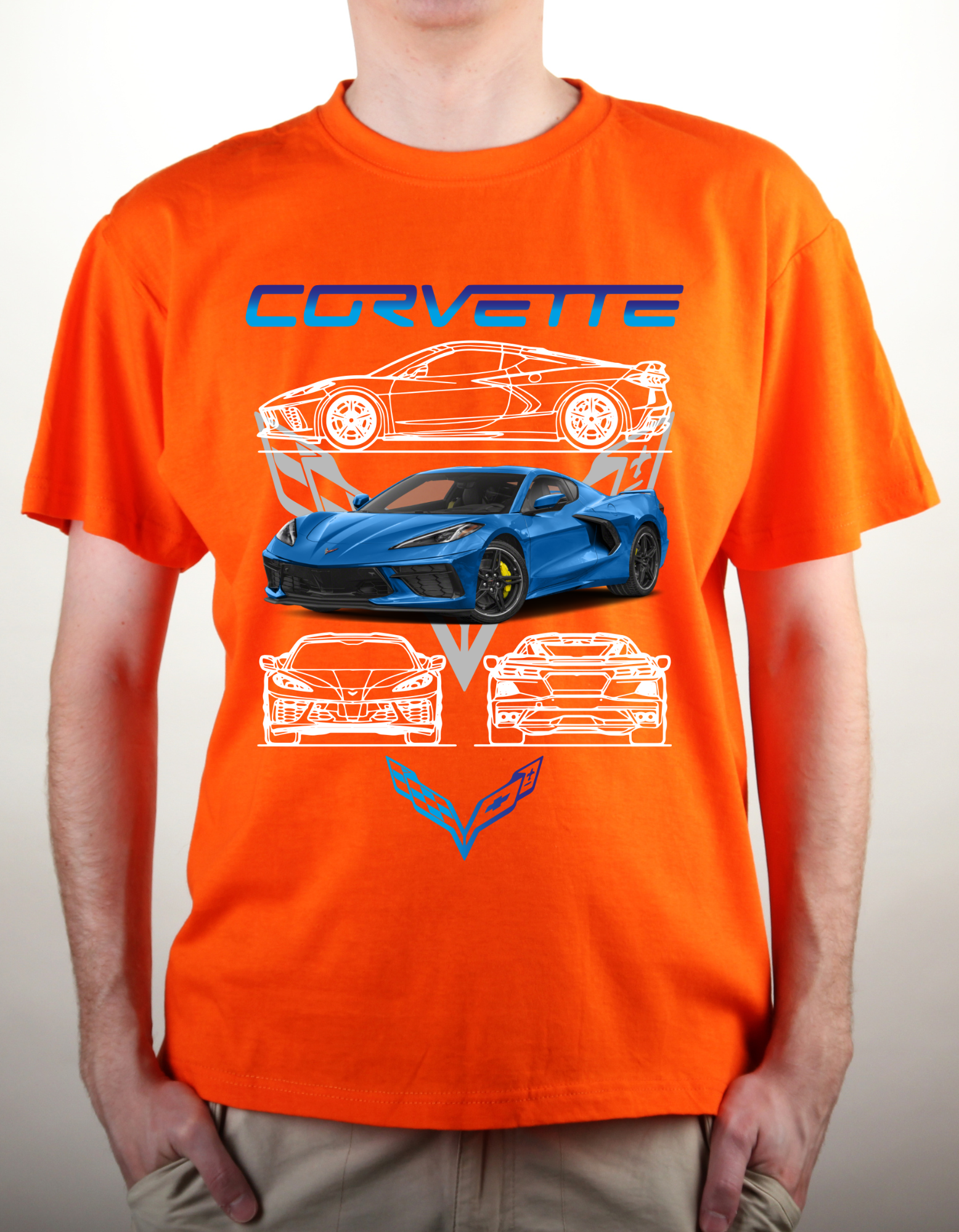 Custom Printed Shirts: Corvette