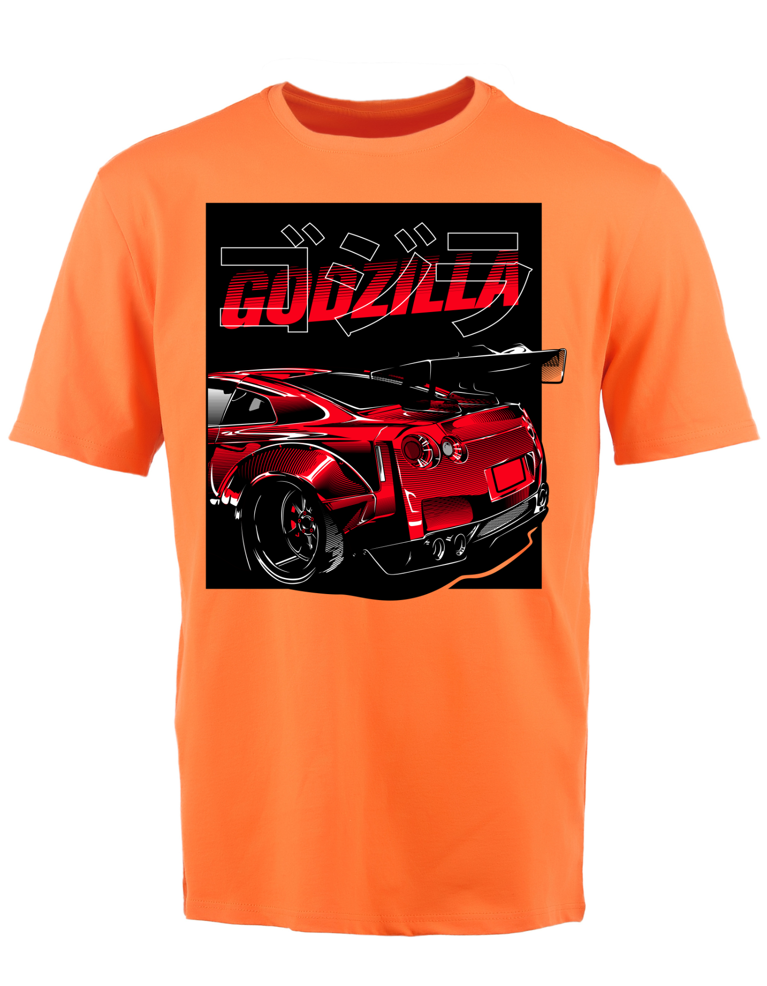 Custom Printed Shirts: Godzilla Car