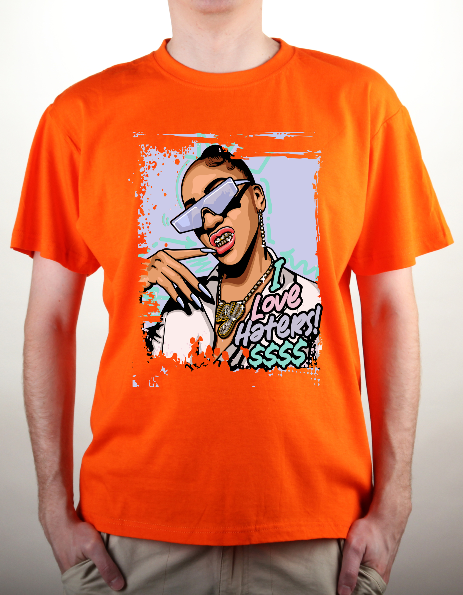 Custom Printed Shirts: I Love Haters $$$