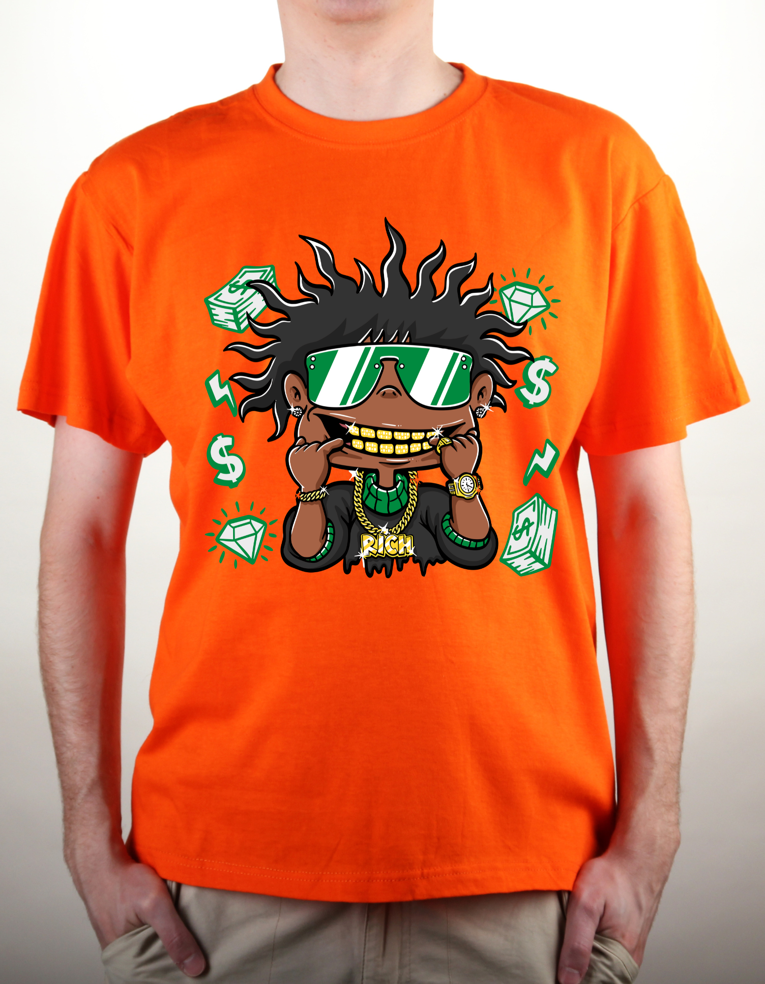 Custom Printed Shirts: Rich Man