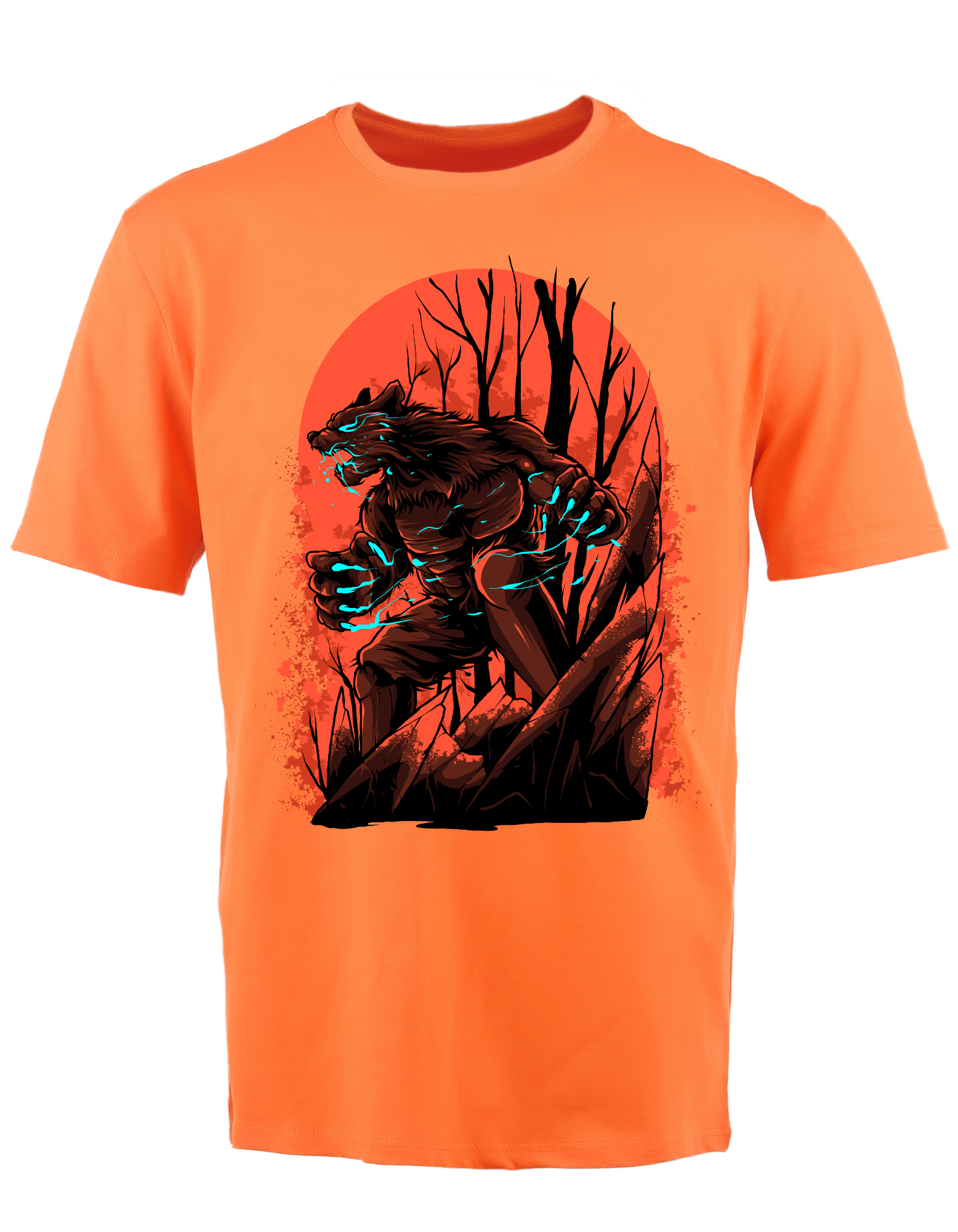 Custom Printed Shirts: Halloween Growling Bear