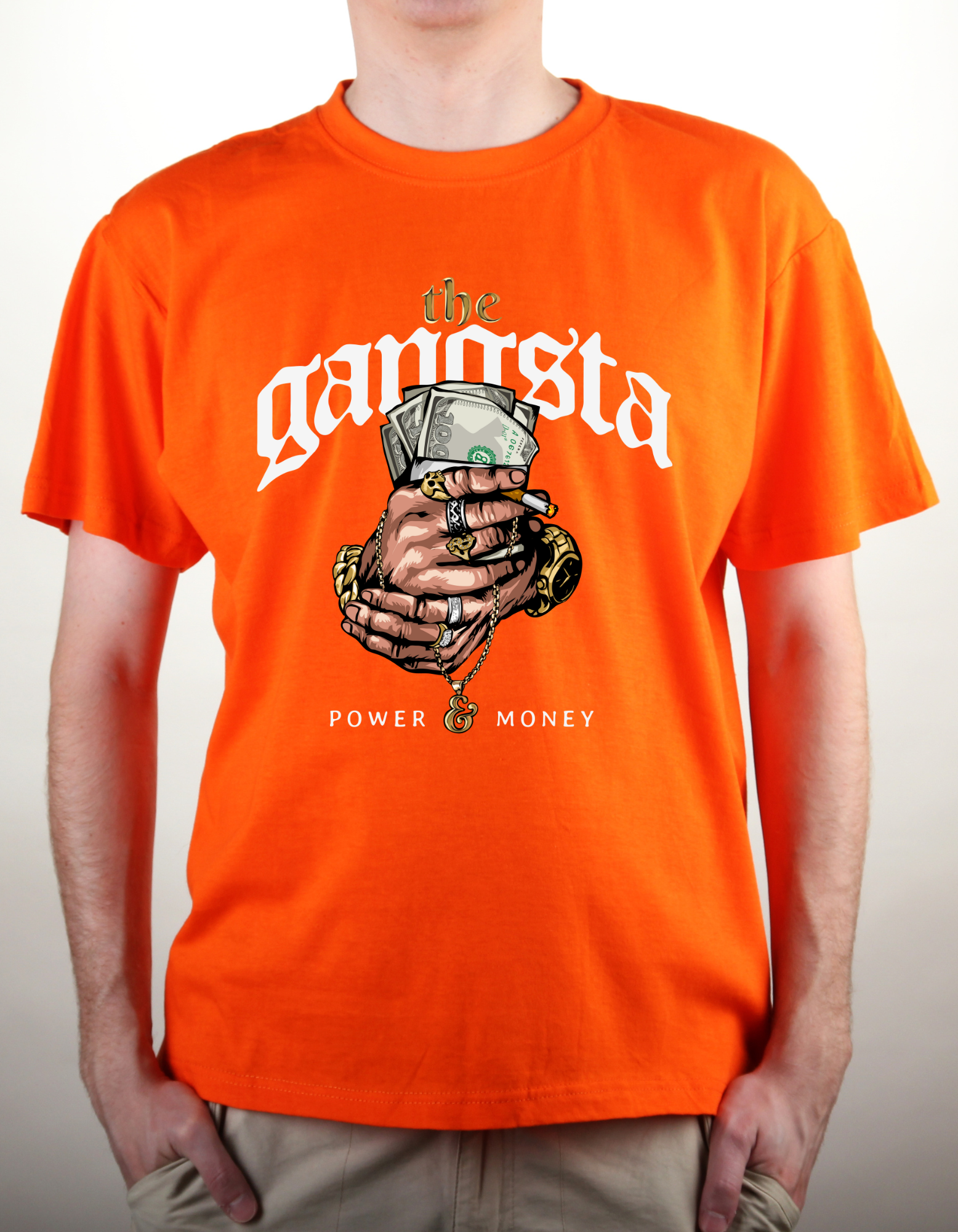 Custom Printed Shirts: The Gangsta (Power Money)