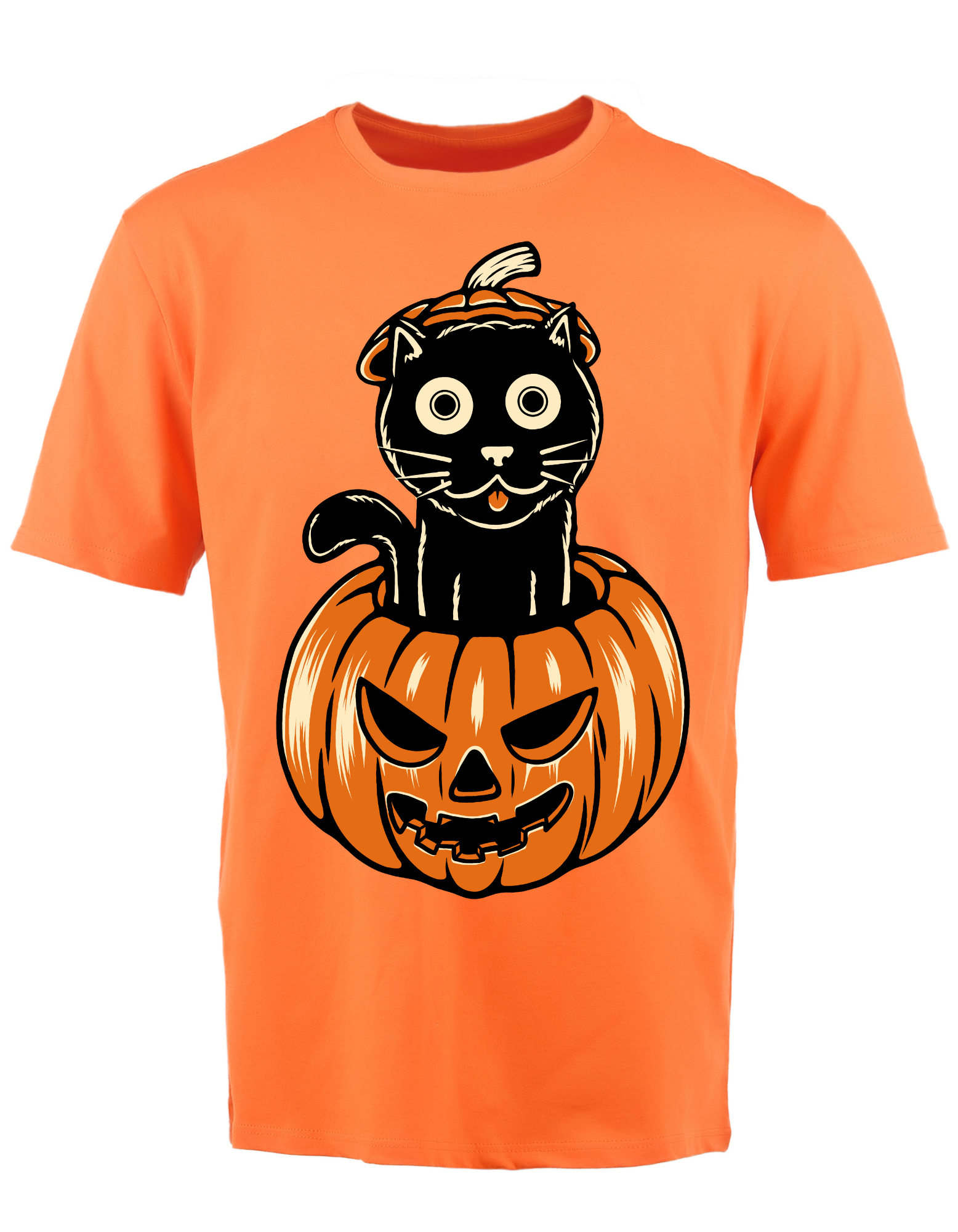 Custom Printed Shirts: Halloween Cat