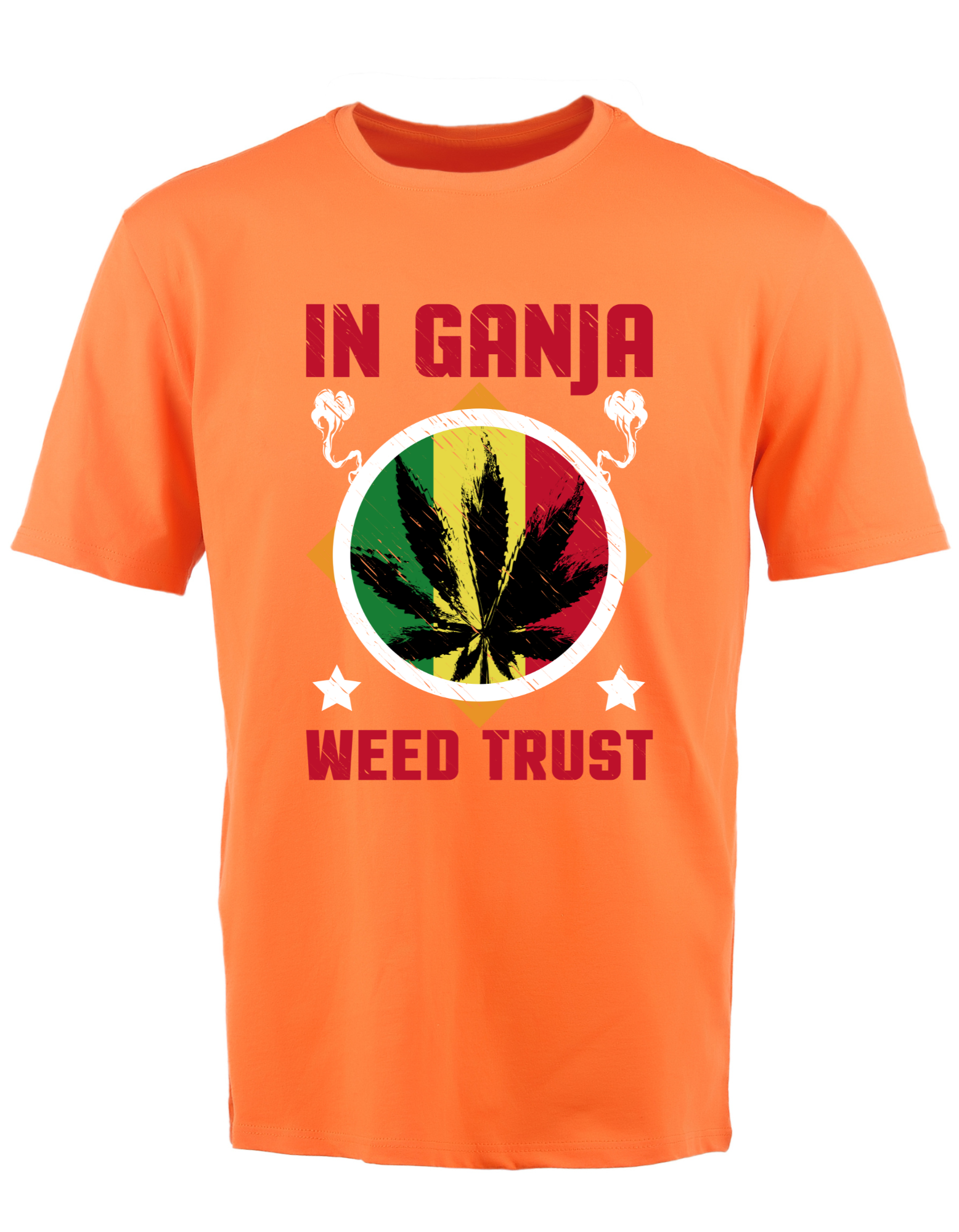 Custom Printed Shirt: In Ganja We Trust