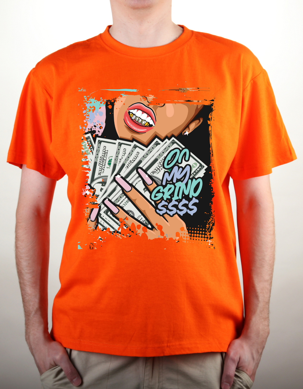 Custom Printed Shirts: On My Grind $$$$