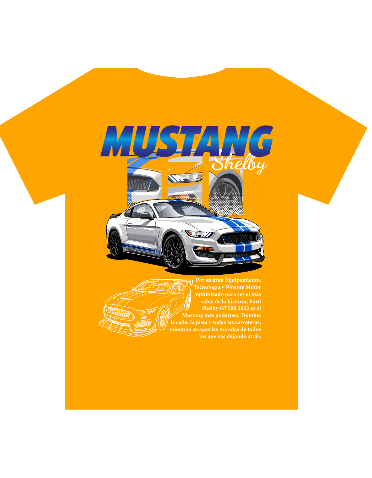 Custom Printed Shirts: Mustang Shelby