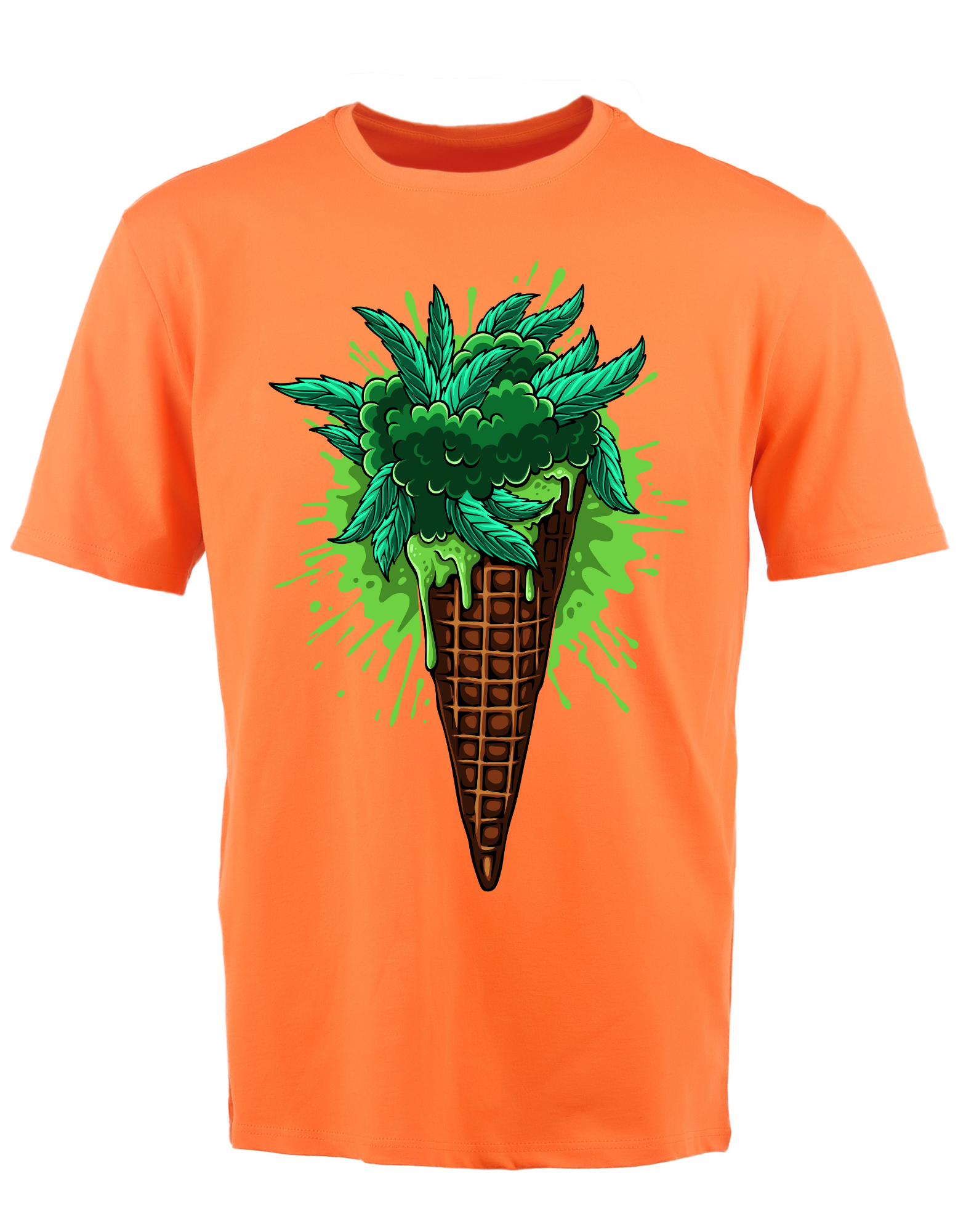 Custom Printed Shirt: Cannabis Icecream