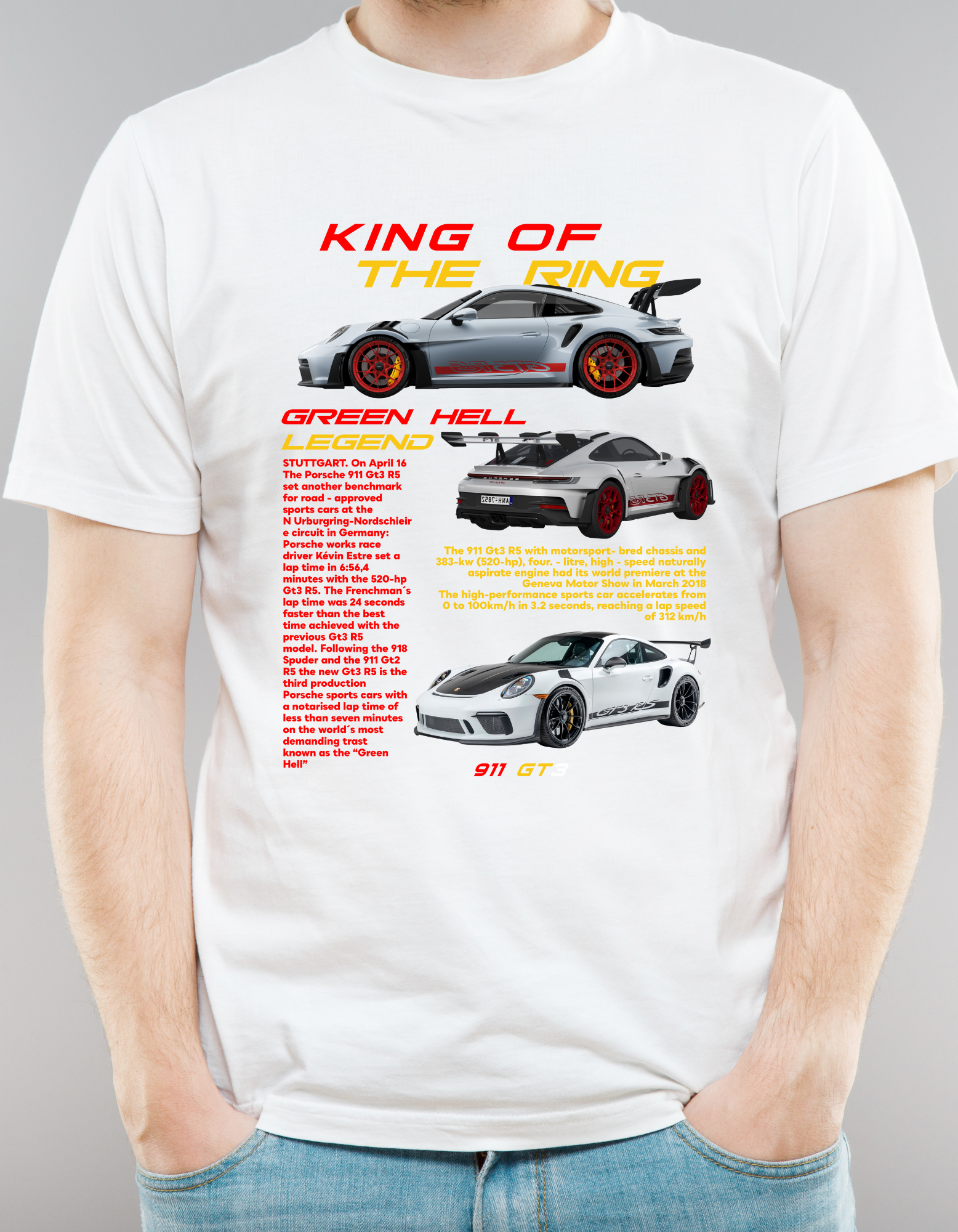 Custom Printed Shirts: 911GT Green Hell