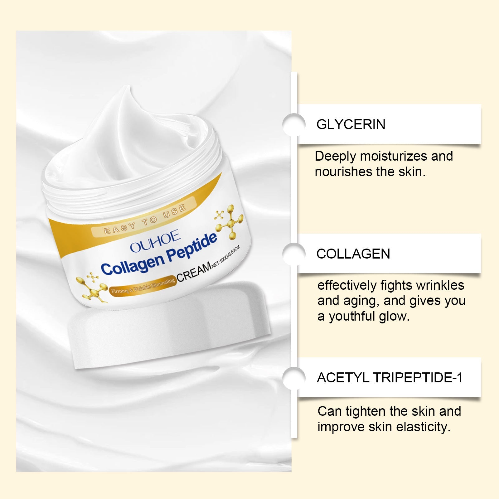 Ouhoe - Hydrating Nourishing Firming Skin Brightening Care Elastic Moisturizing Skin Rejuvenation Refreshing Body Cream