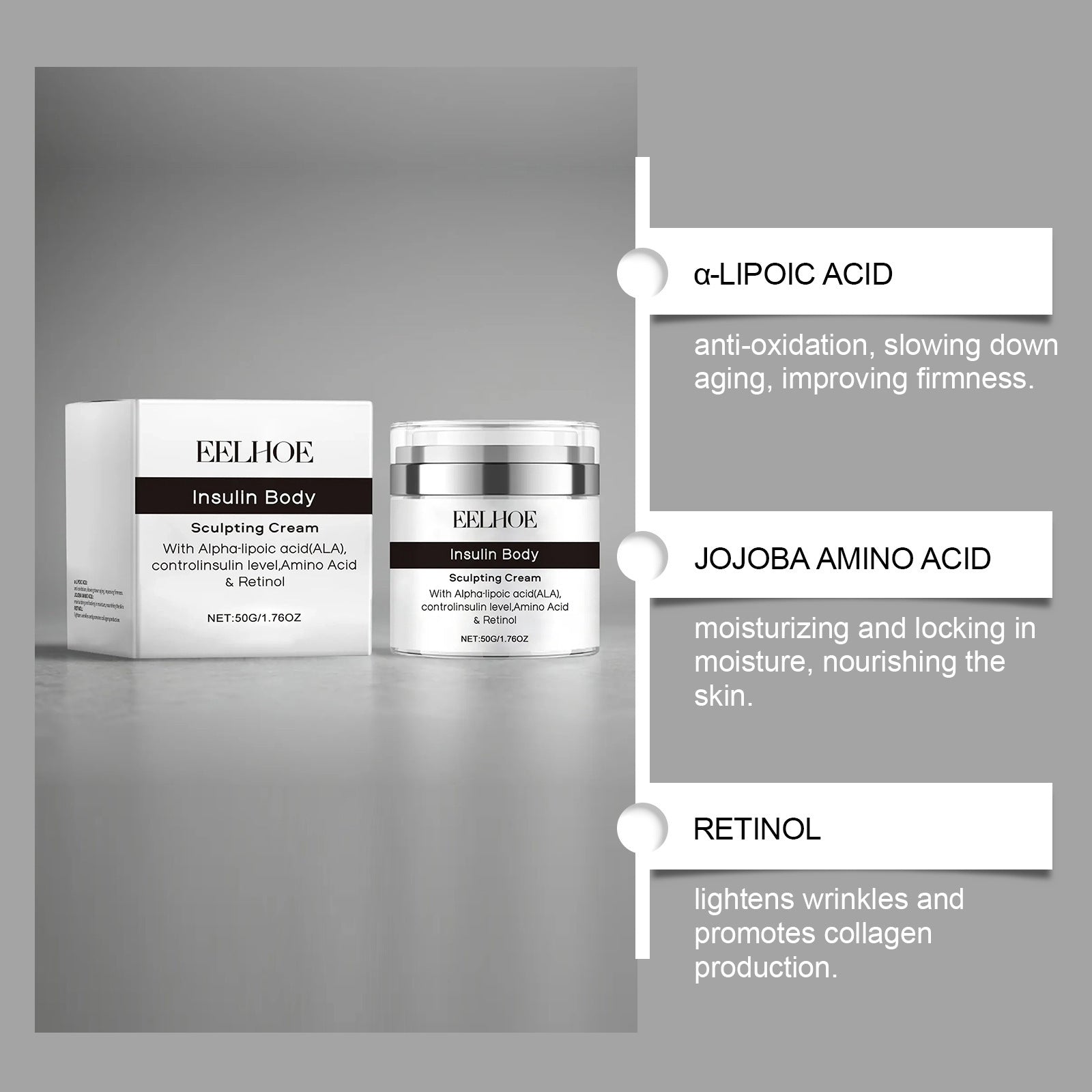 EELHOE - Body Skin Smooth Firming Nourishing Moisturizing Daily Massage Body Neck Cream