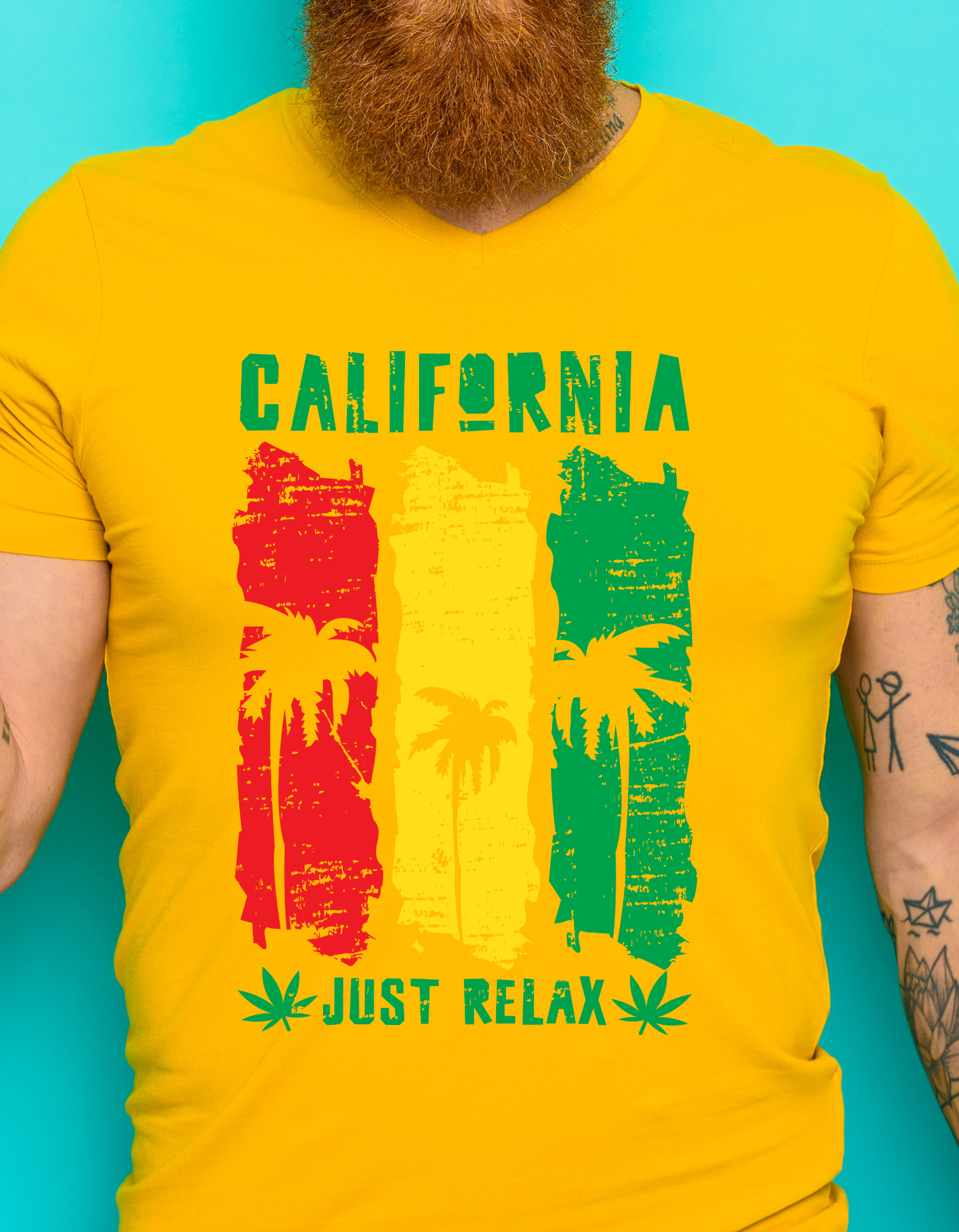 Custom Printed Shirts: Just Relax California