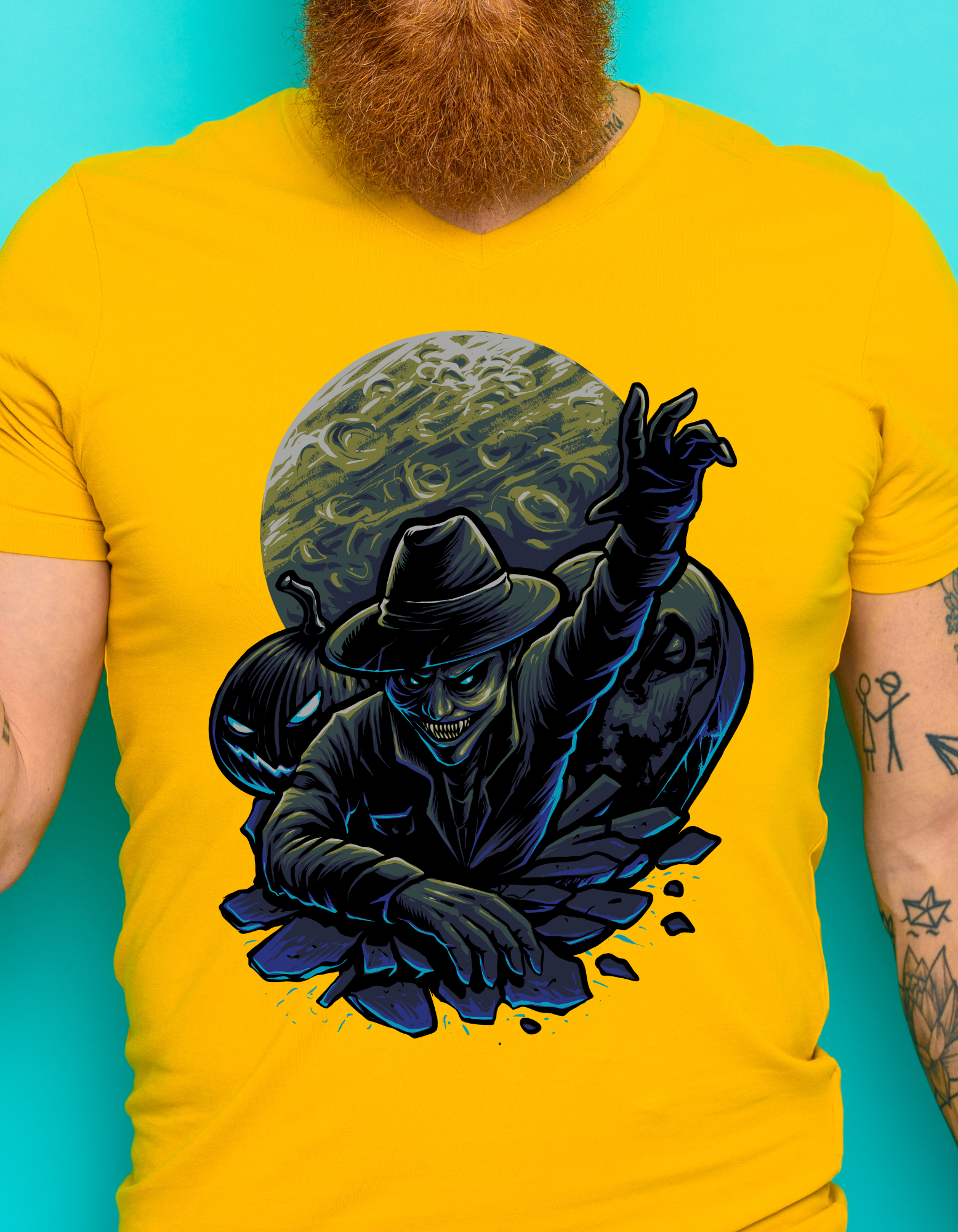 Custom Printed Shirts: Halloween In The Dark