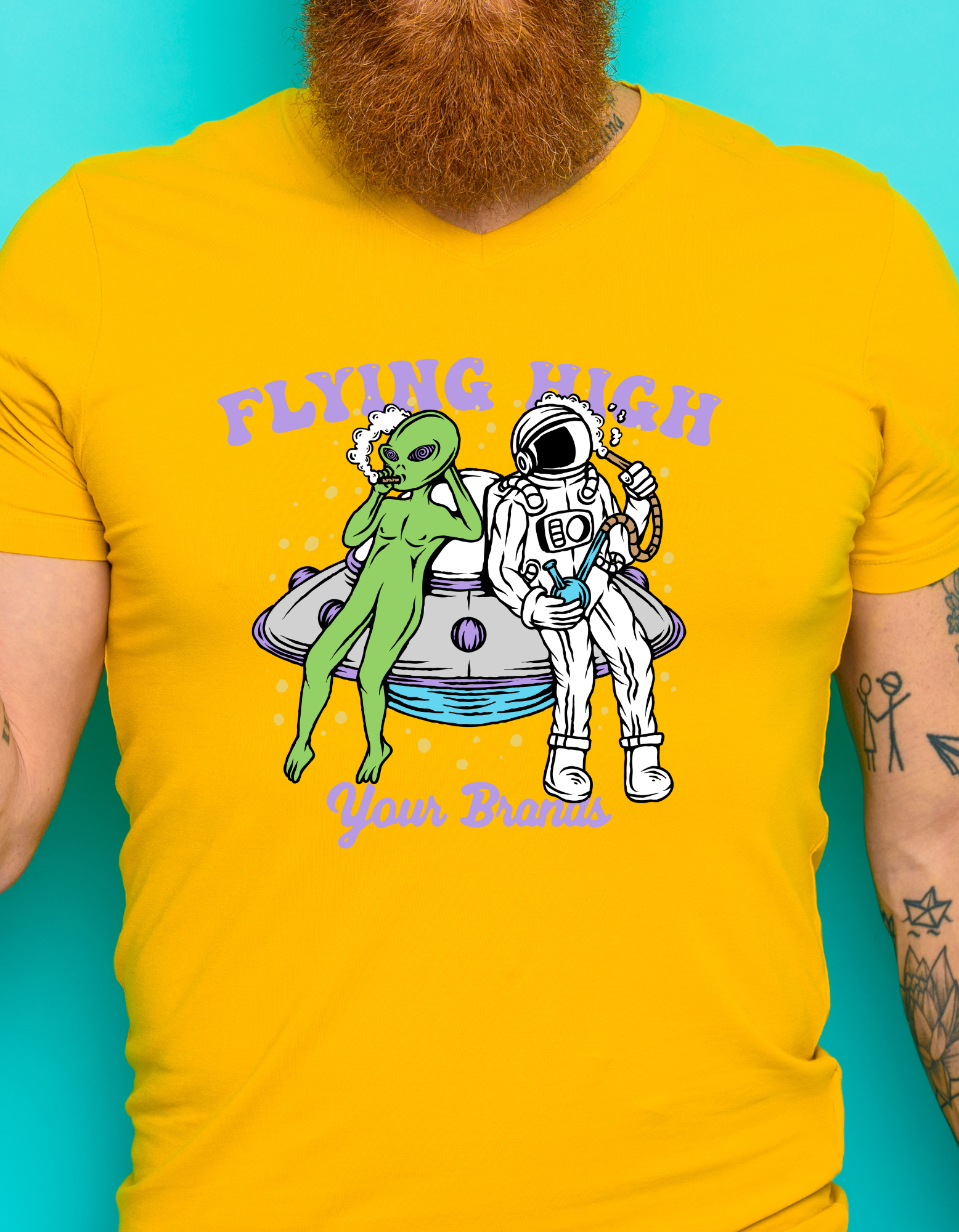 Custom Printed Shirt: Flying High