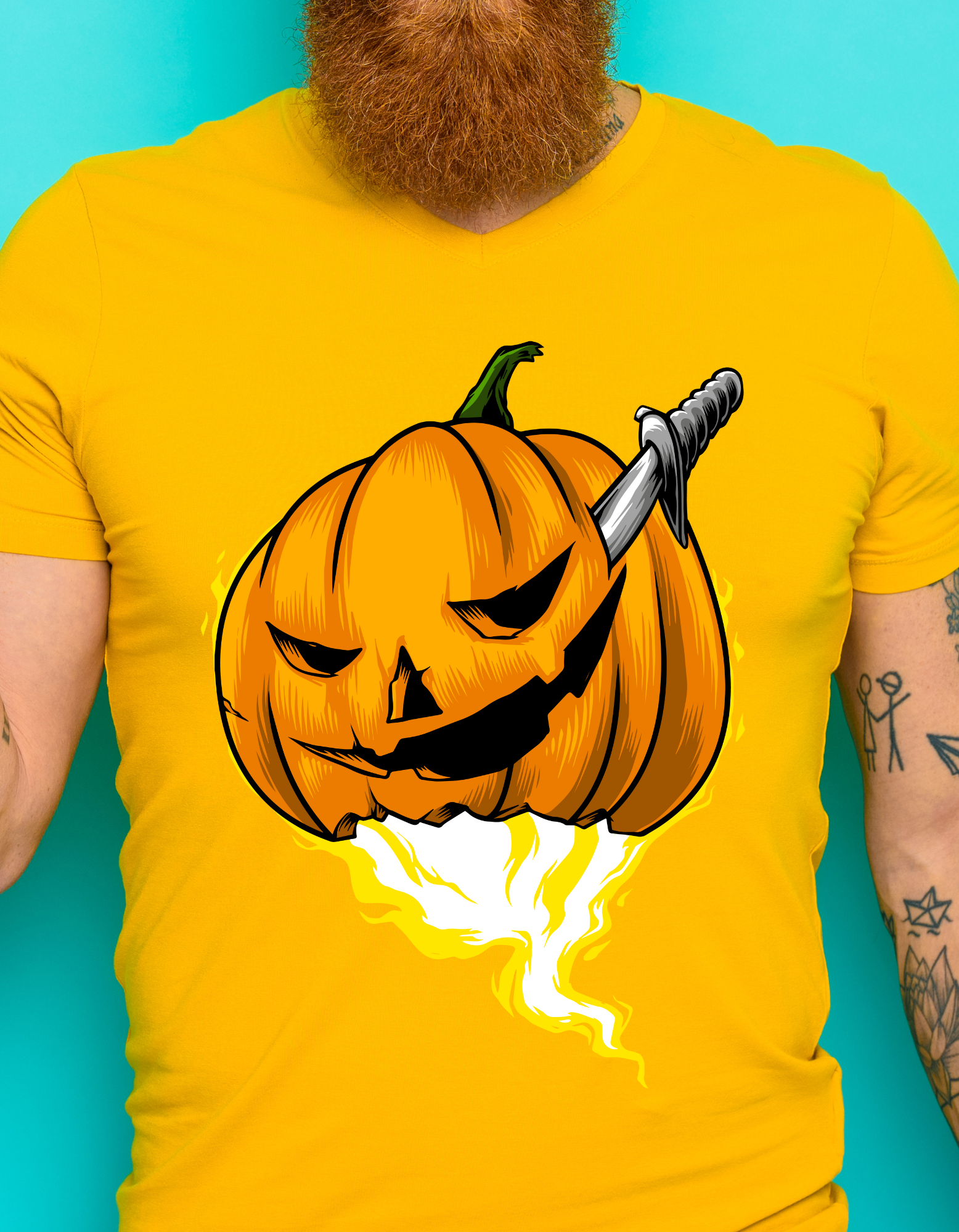 Custom Printed Shirts: Halloween Knife