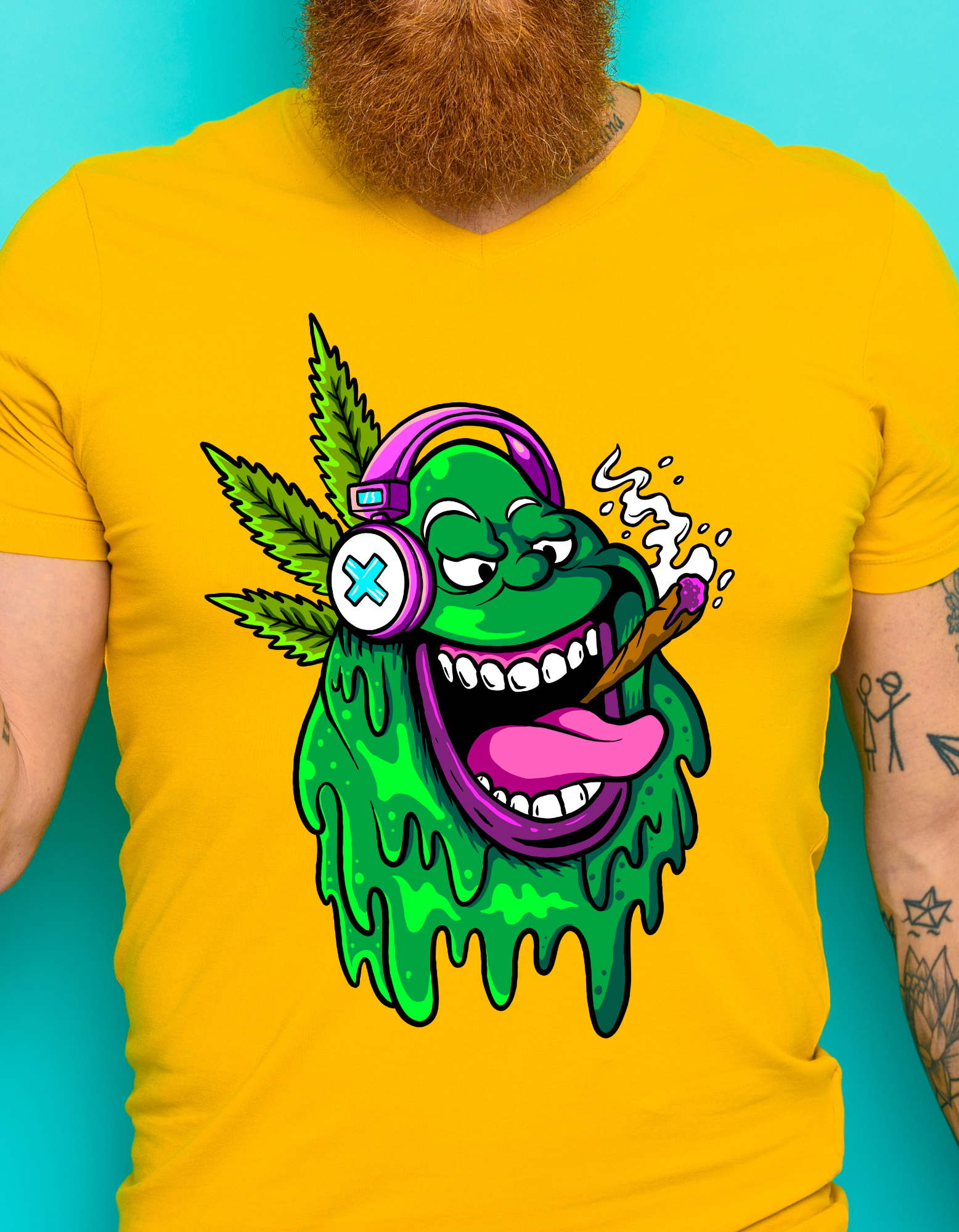 Custom Printed Shirts: Smoking Slimeman