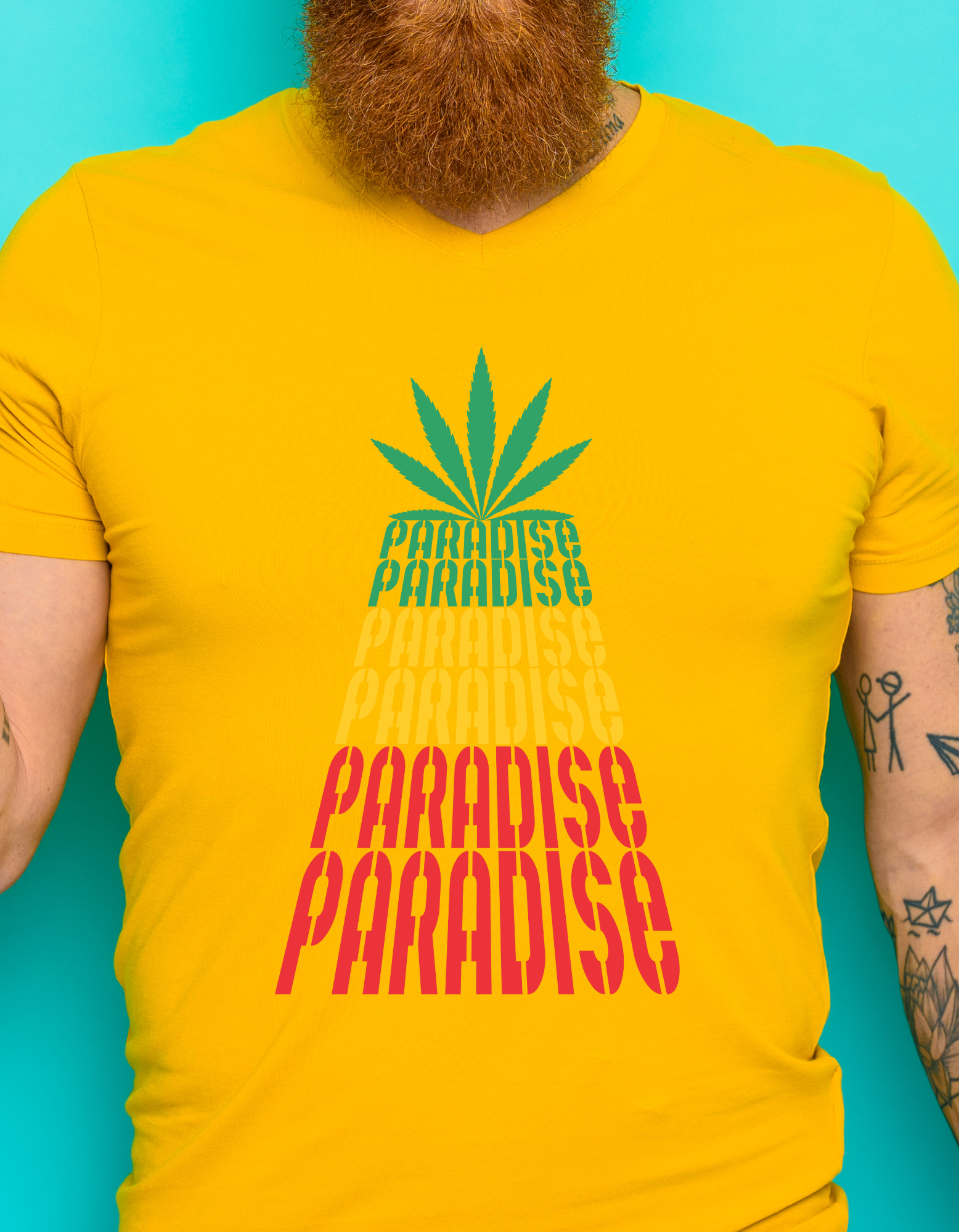 Custom Printed Shirt: High Paradise