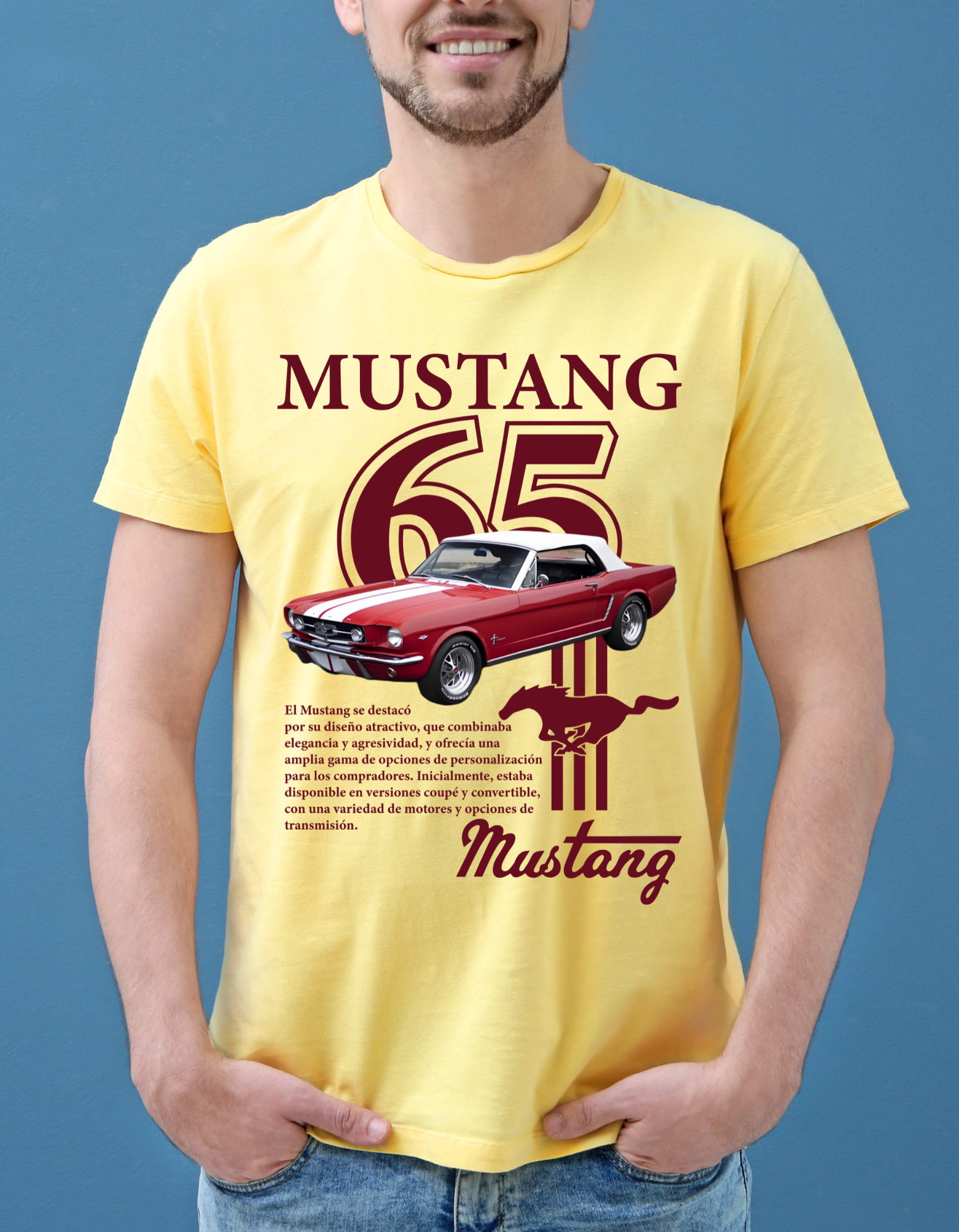 Custom Printed Shirts: Mustang 65