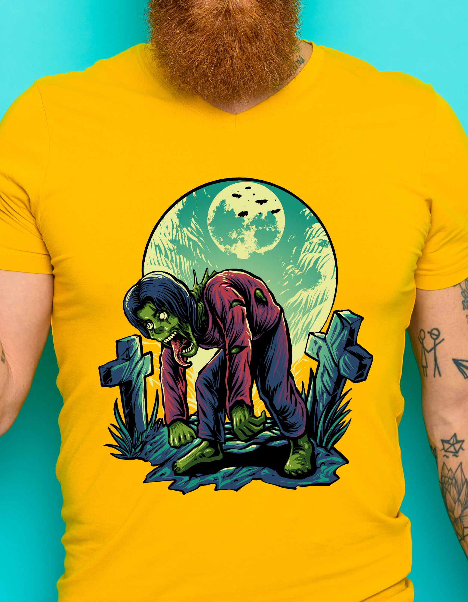Custom Printed Shirts: Halloween Zombie Land