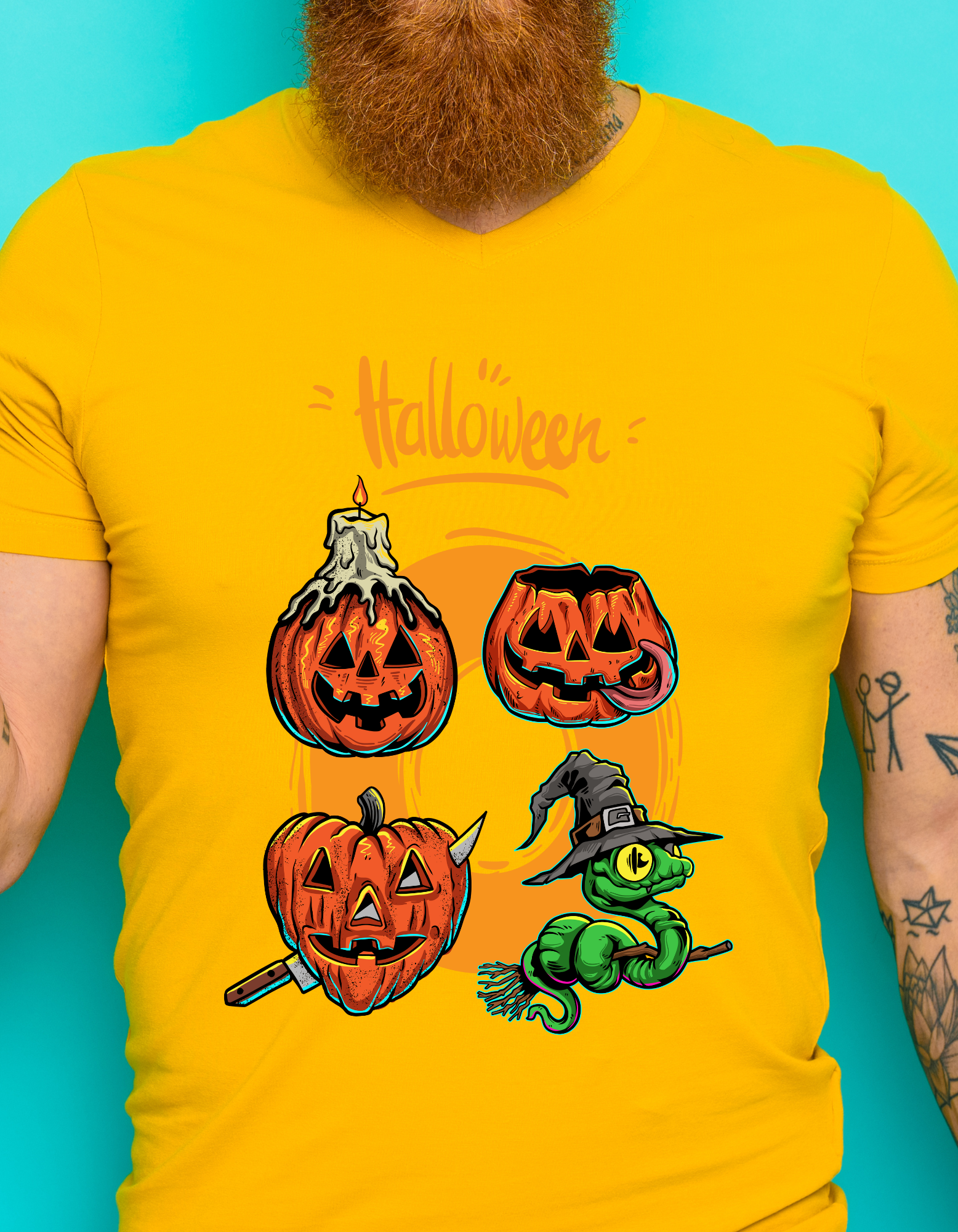 Custom Printed Shirts: Halloween Snake