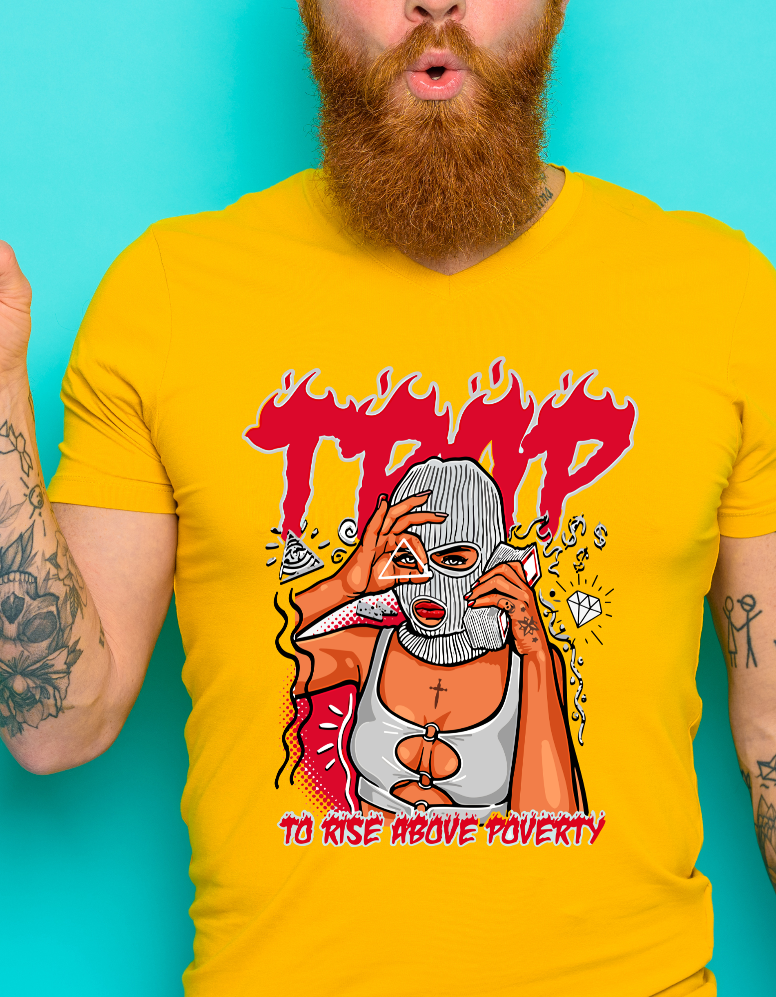 Custom Printed Shirts: Trap