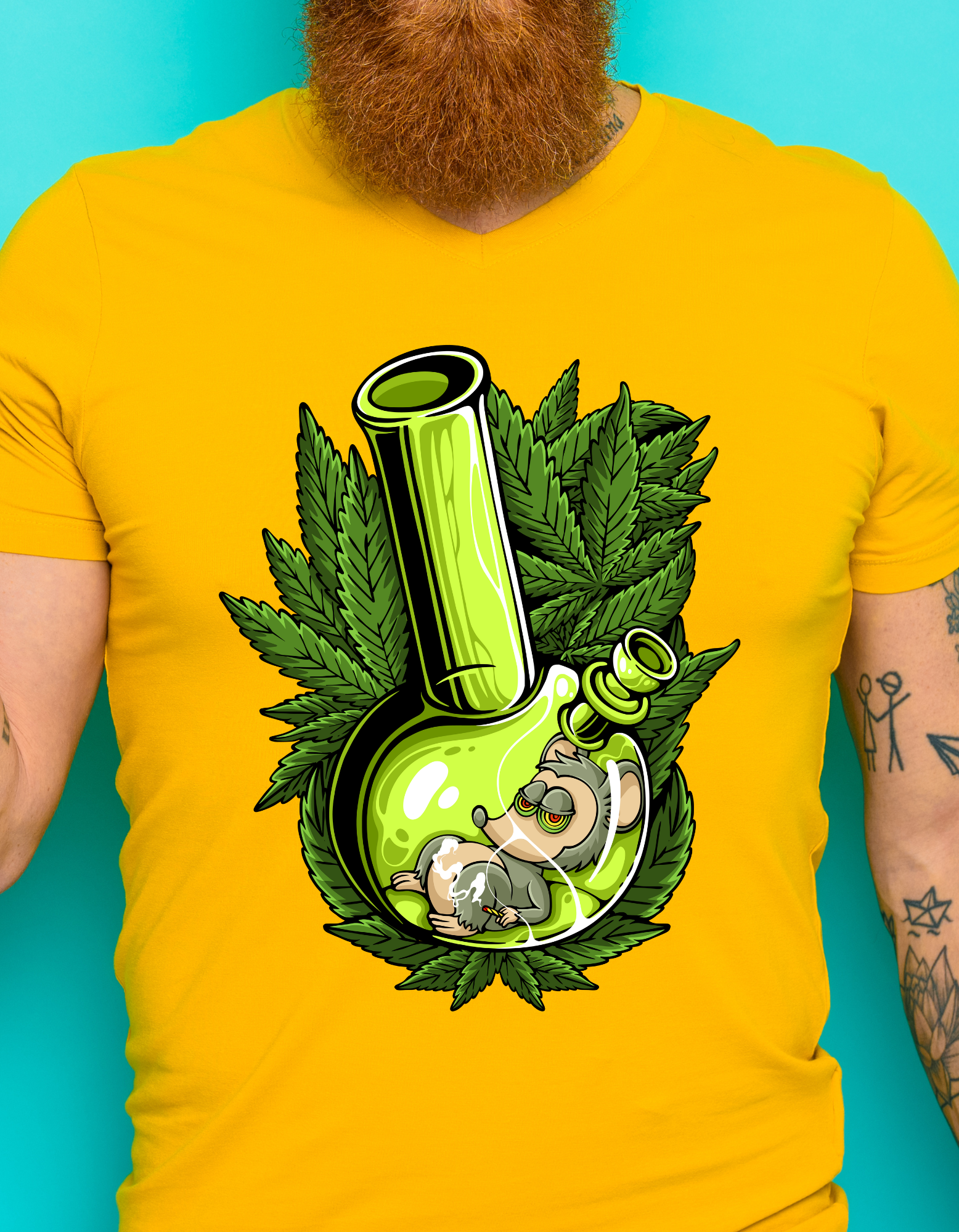 Custom Printed Shirt: HIgh Monkey