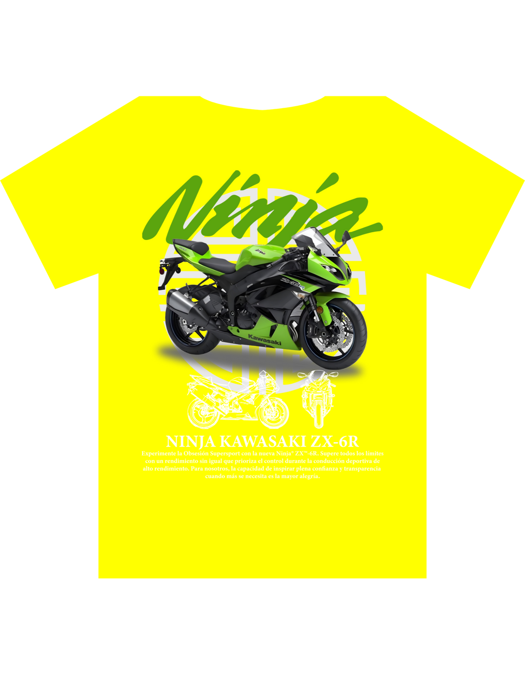 Custom Printed Shirts: Ninja Kawasaki