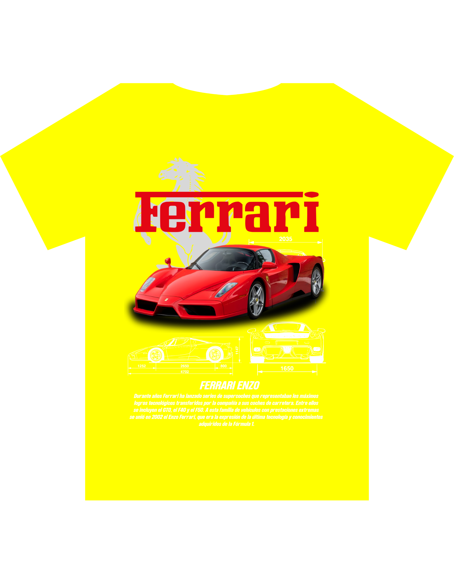 Custom Printed Shirts: Ferrari