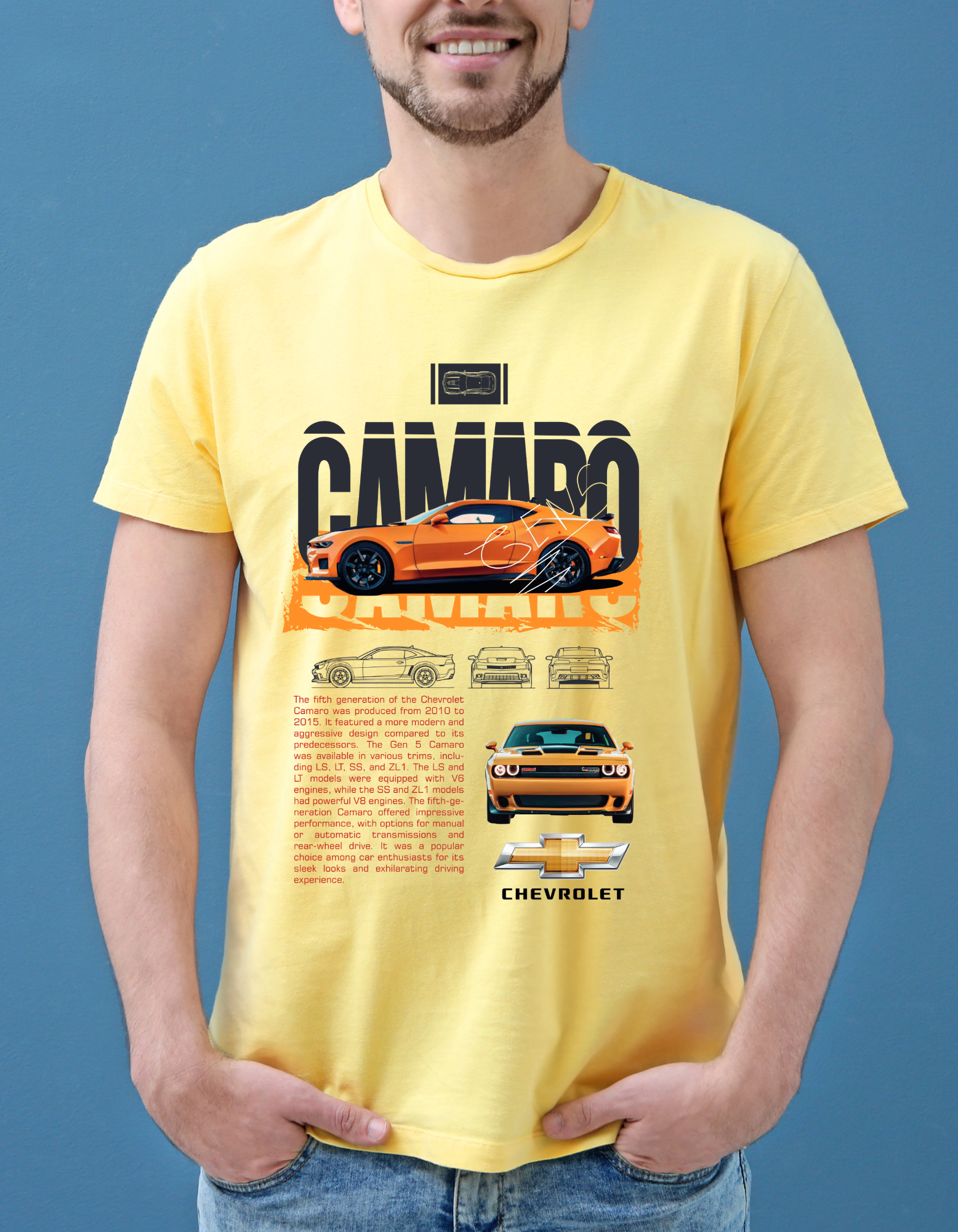Custom Printed Shirts: Chevrolet Camaro