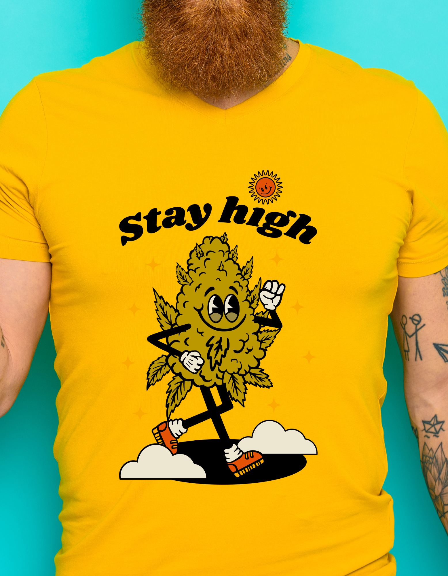 Custom Printed Shirt: Stay High