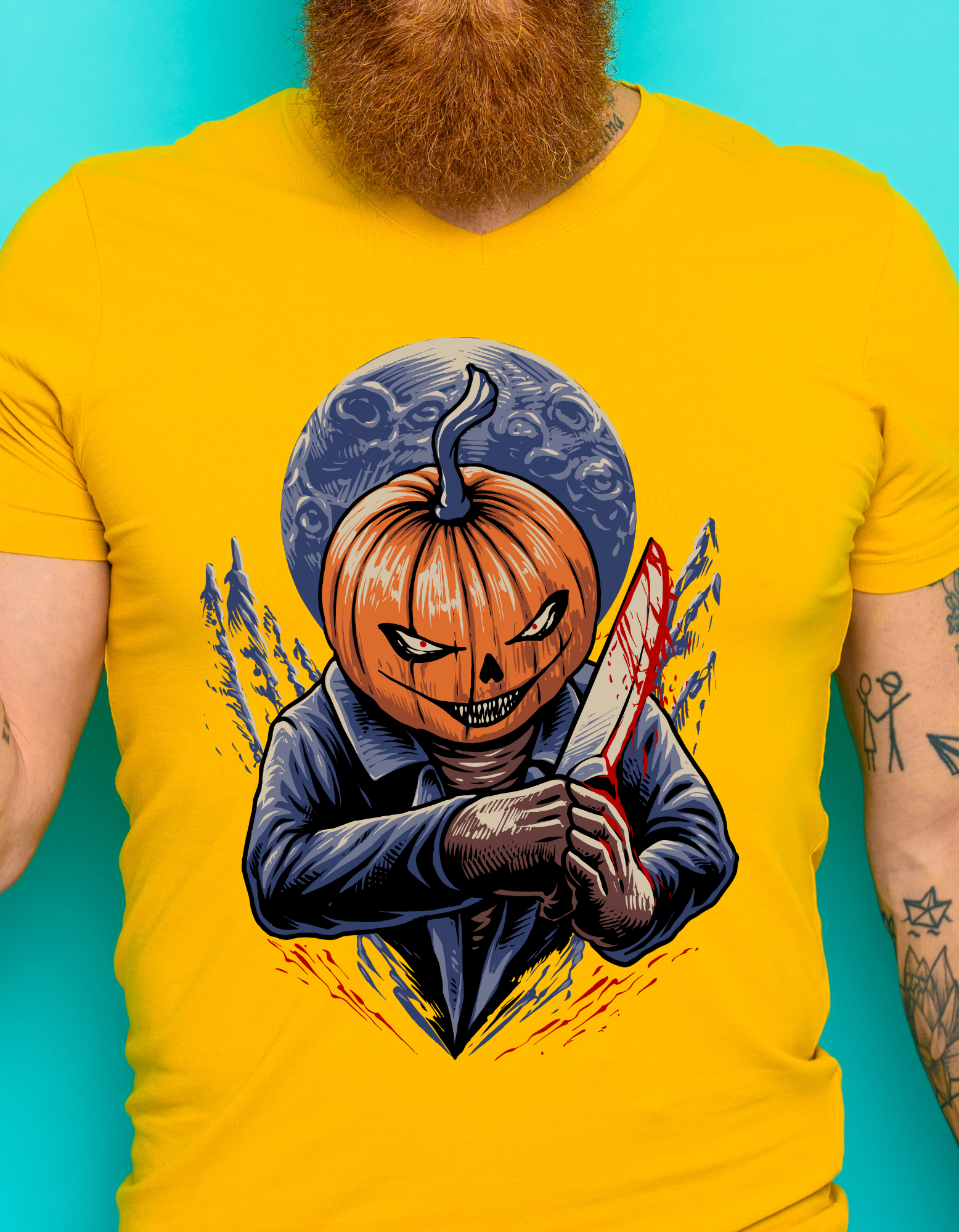Custom Printed Shirts: Halloween Pumpkin Slayer
