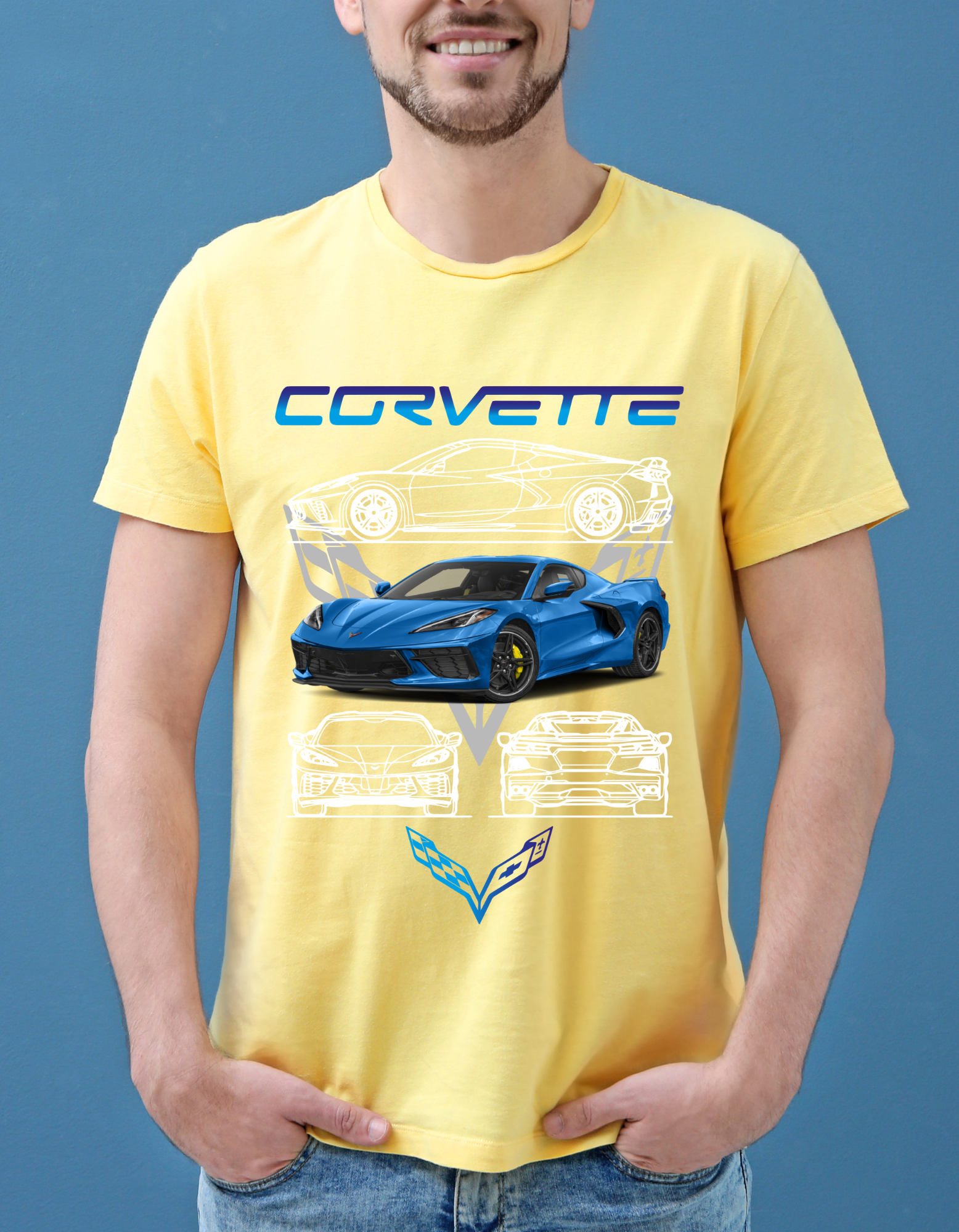 Custom Printed Shirts: Corvette