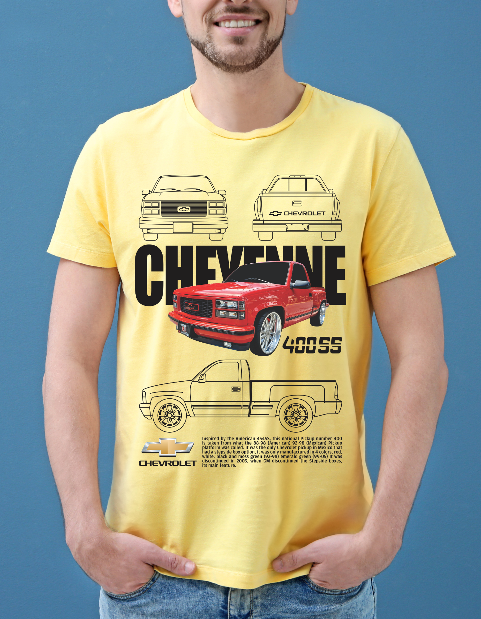 Custom Printed Shirts: Chevrolet Cheyenne 400SS