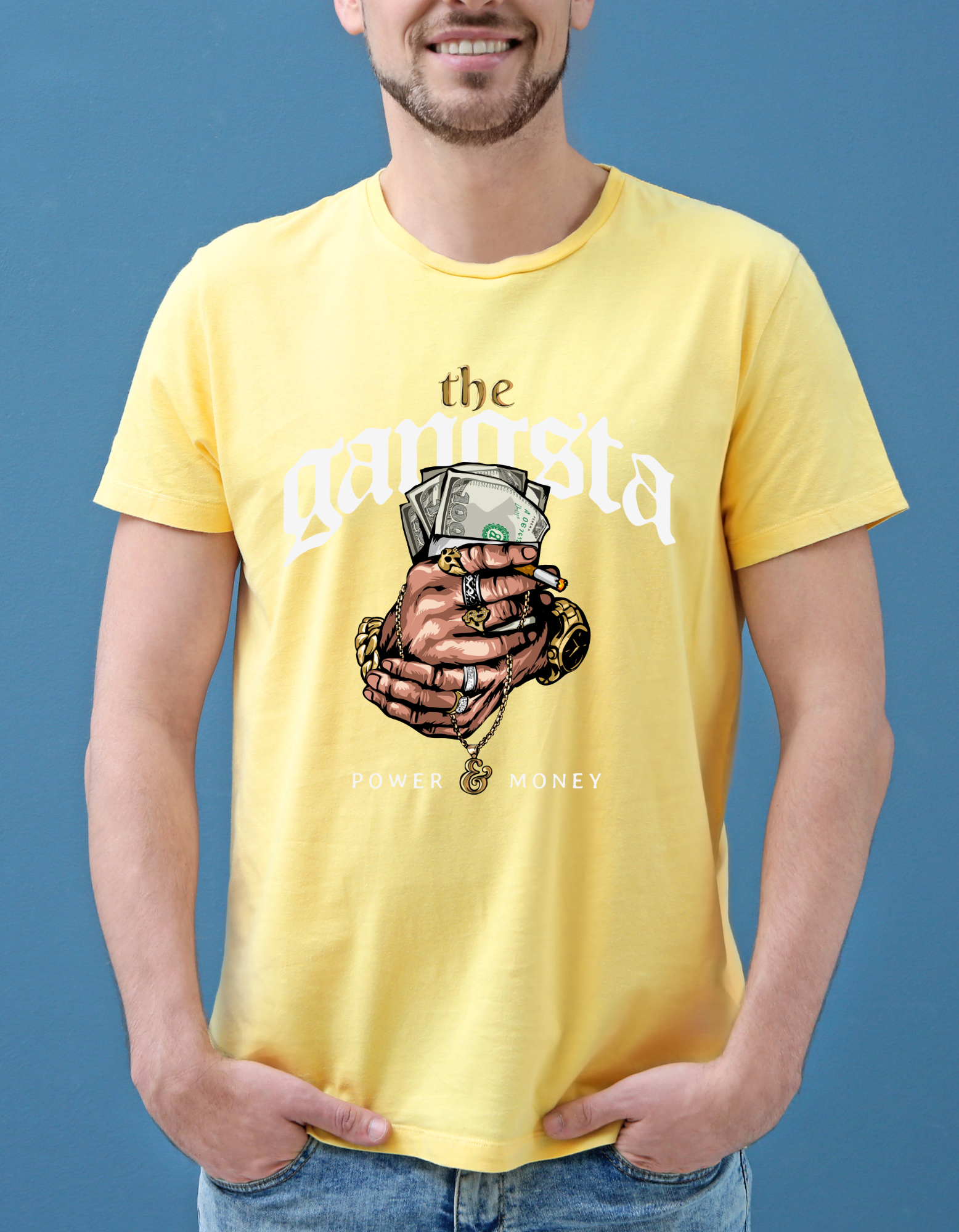 Custom Printed Shirts: The Gangsta (Power Money)