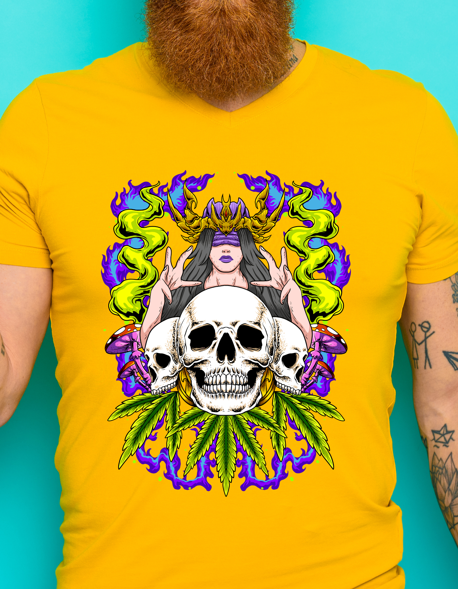 Custom Printed Shirt: Weed Mantra