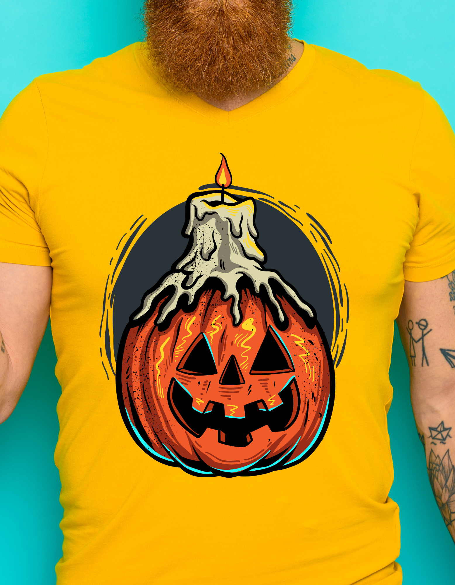 Custom Printed Shirts: Halloween Candle