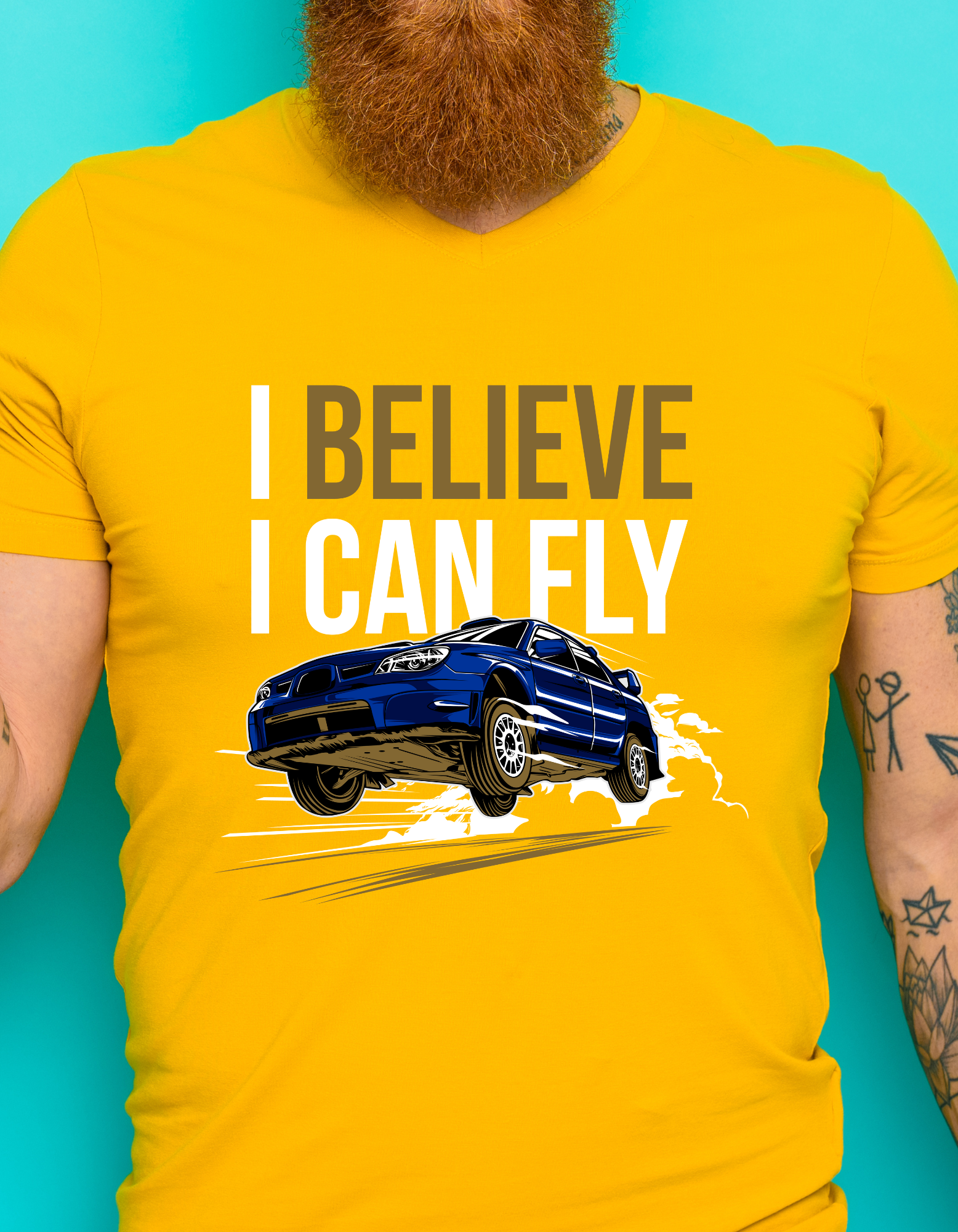 Custom Printed Shirts: I Believe I Can Fly