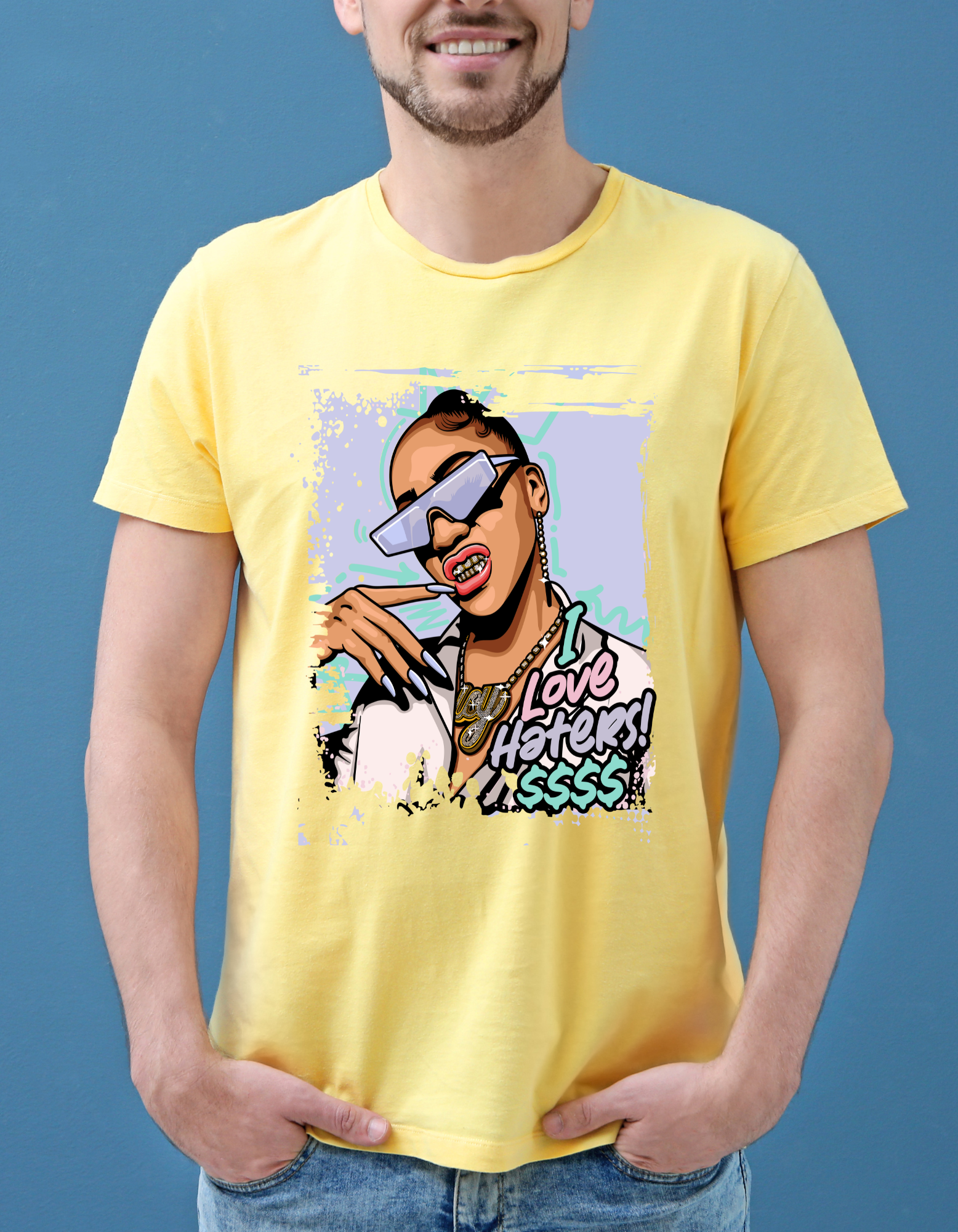 Custom Printed Shirts: I Love Haters $$$