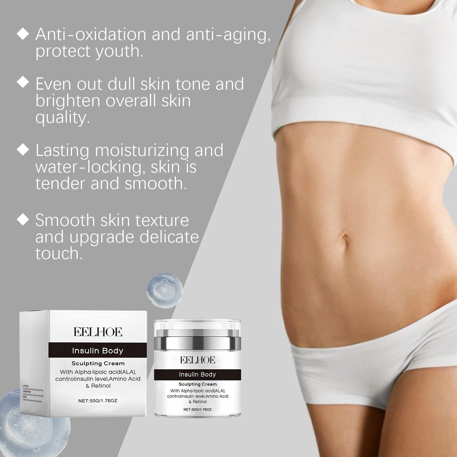 EELHOE - Body Skin Smooth Firming Nourishing Moisturizing Daily Massage Body Neck Cream