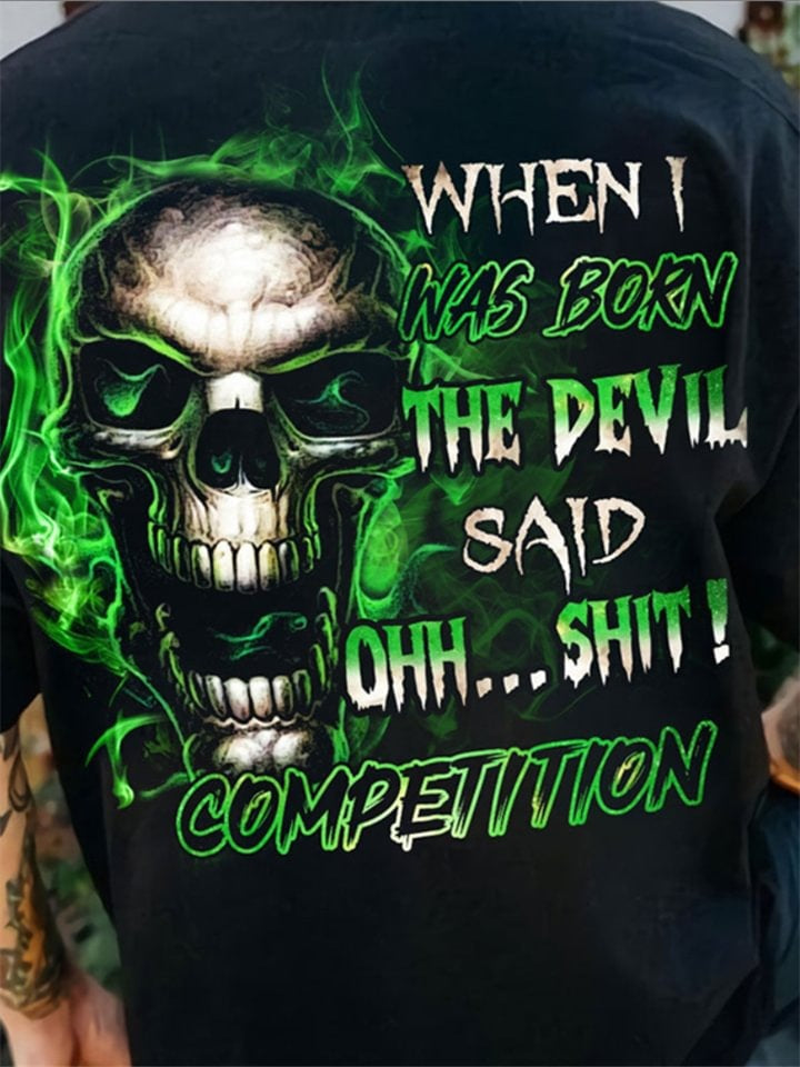 Round Neck Short Sleeve Hip Hop 3D Printing Men