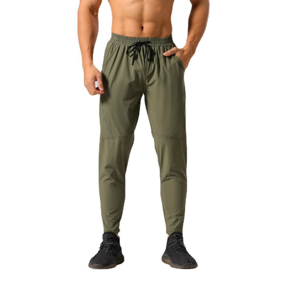 Quick-drying Nylon Ice Silk Stretch Breathable Sports Trousers