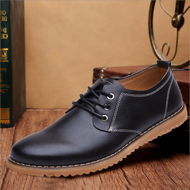 Men's Casual Leather Shoes Large Size Genuine Leather Shoes