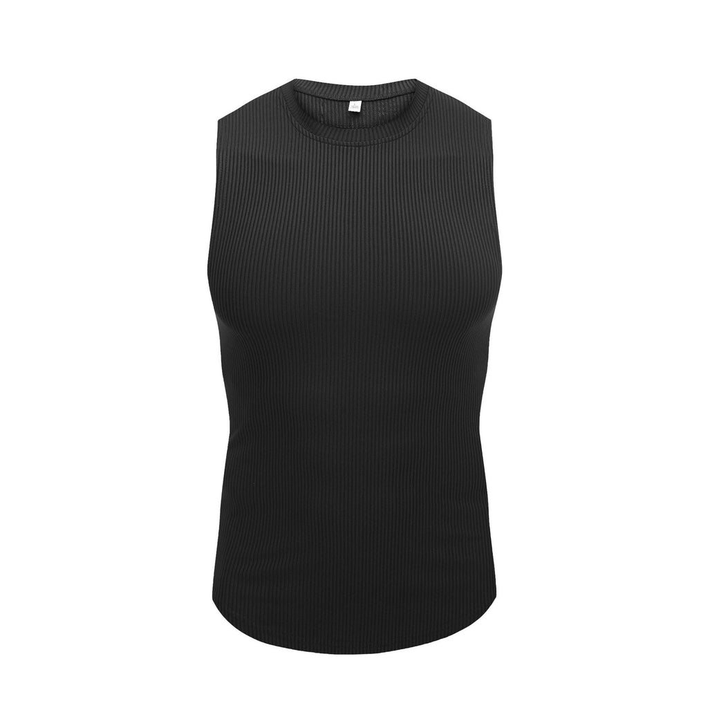 Wide Shoulder Bottoming Sleeveless Thread Vest For Men
