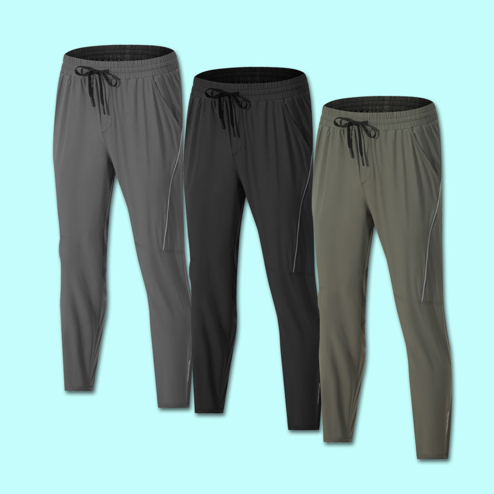 Quick-drying Nylon Ice Silk Stretch Breathable Sports Trousers