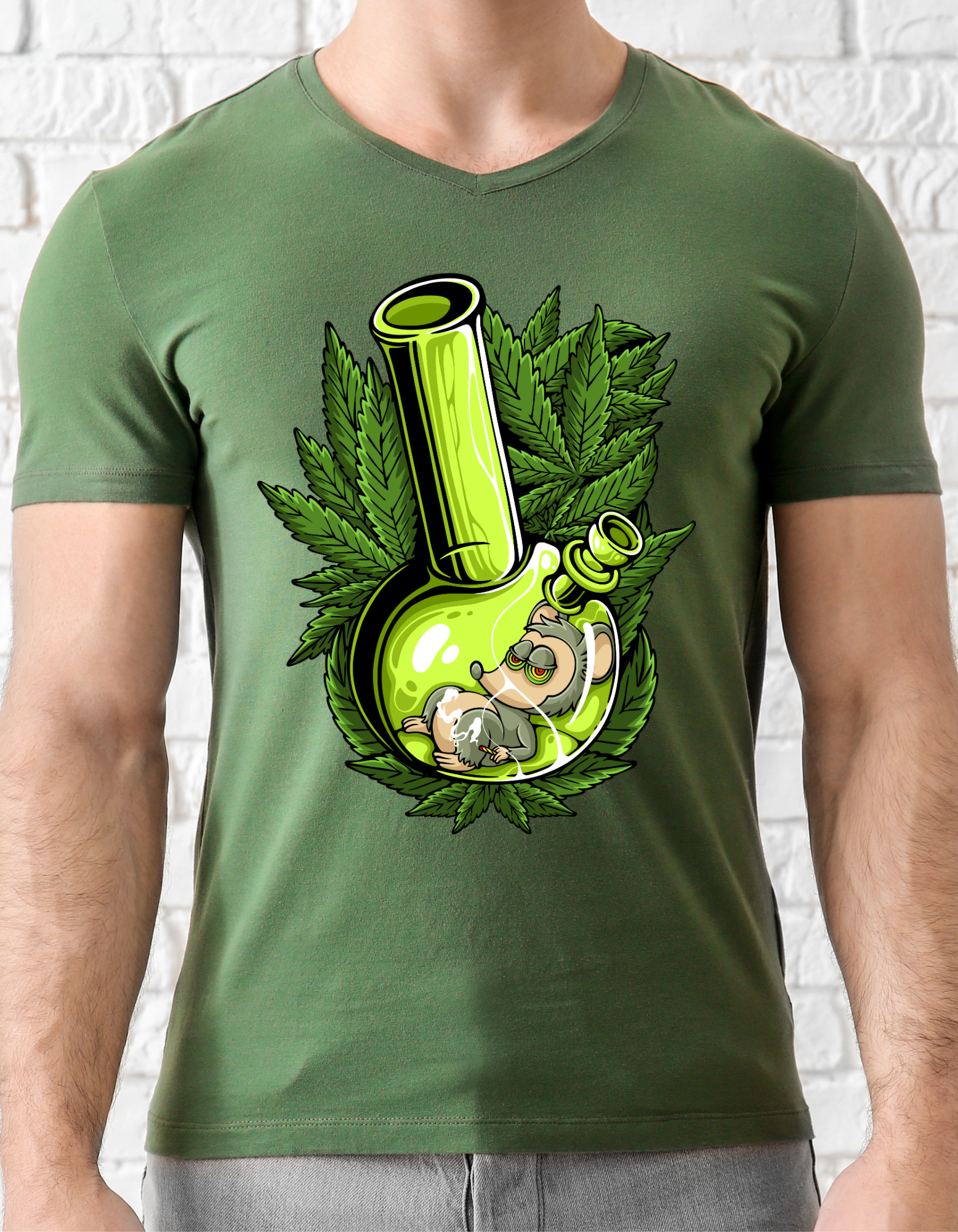 Custom Printed Shirt: HIgh Monkey